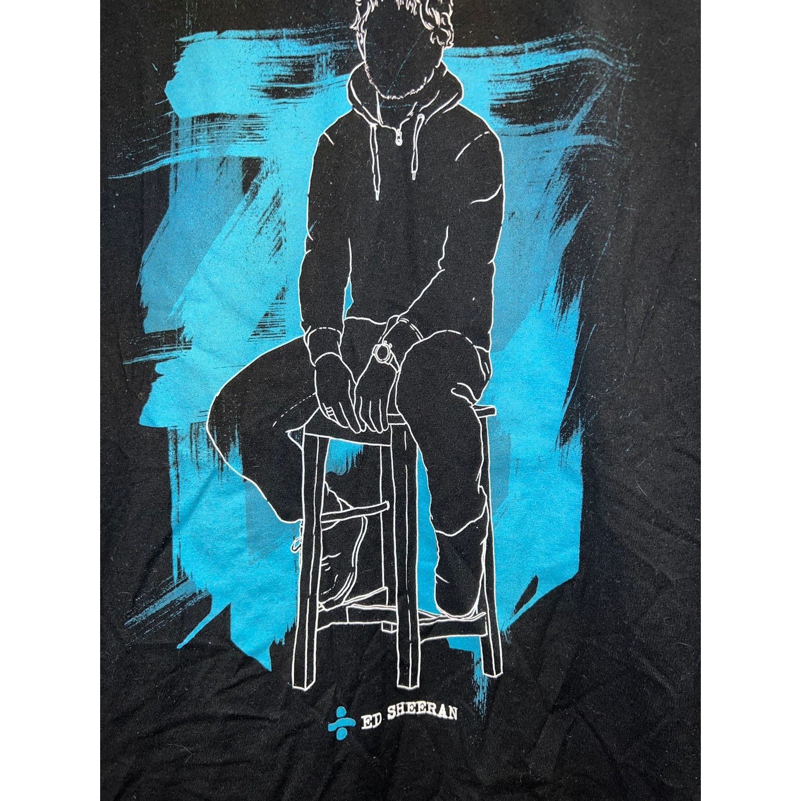 Vintage Ed Sheeran Divide Shirt Tour Concert Black Blue Tee Medium Size US M / EU 48-50 / 2 - 3 Thumbnail