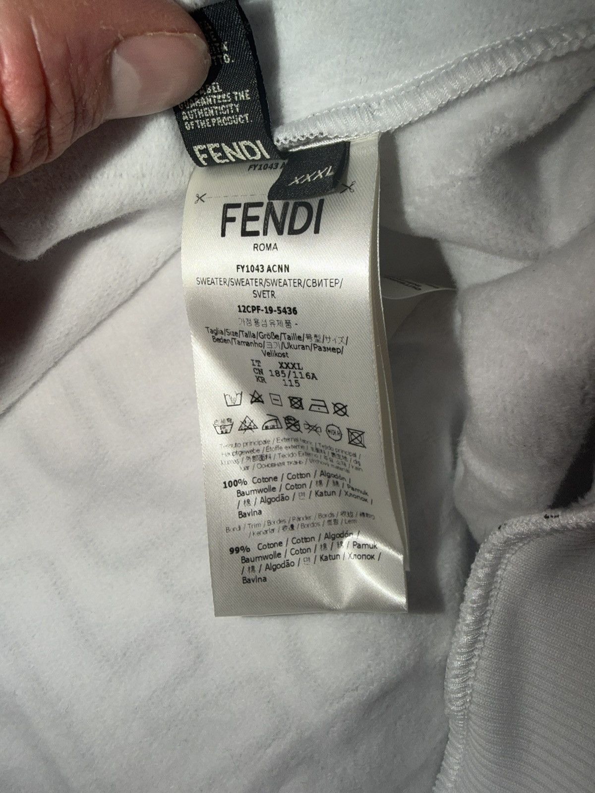 Fendi Fendi 3D Logo Hoodie Size US XXL / EU 58 / 5 - 15 Thumbnail