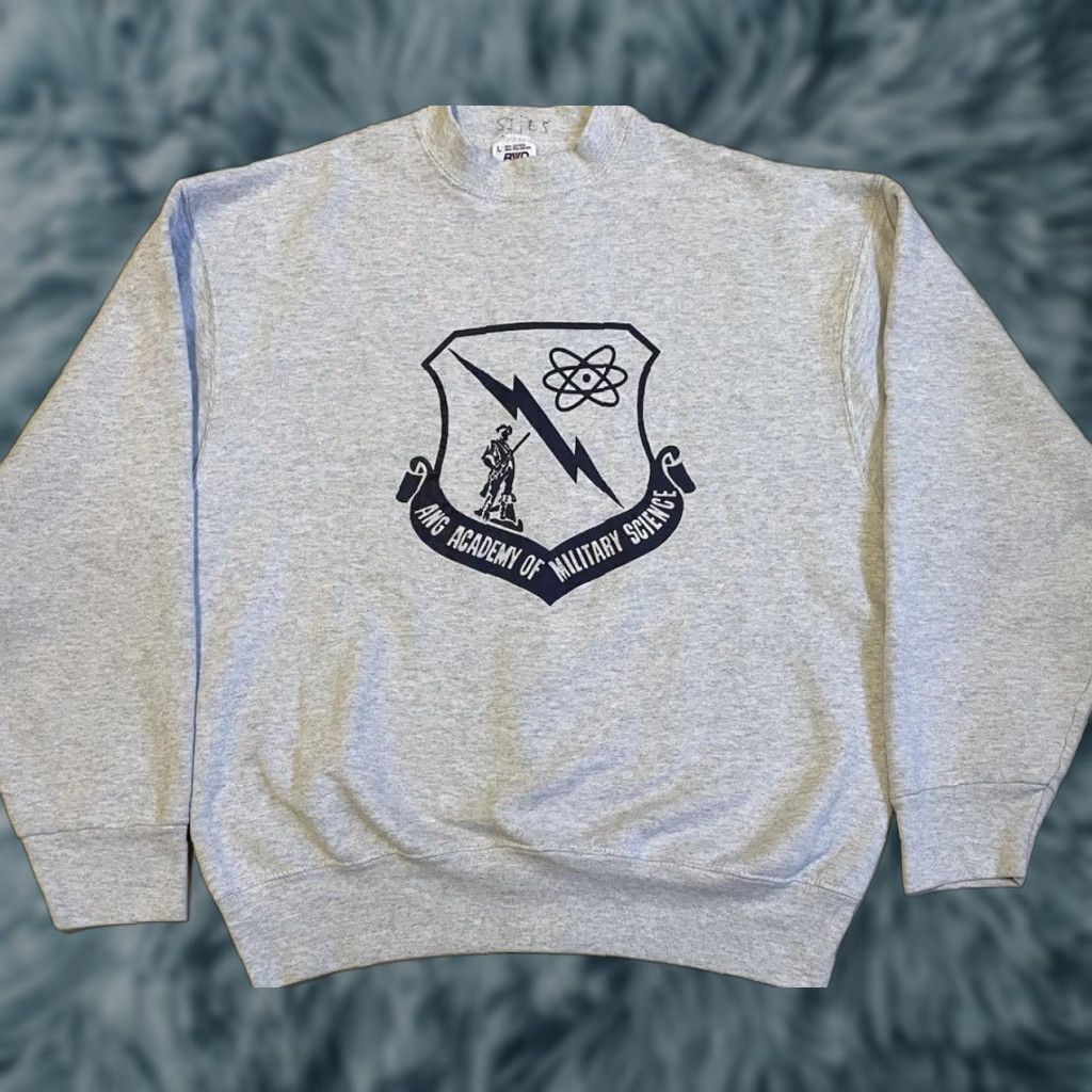 Vintage VINTAGE Academy Military Science Faded Sweatshirt S Gray Mens Hoodie Small 90s College USA Army PE Track Vintage 80s 90s USAF Grunge Size US S / EU 44-46 / 1 - 1 Thumbnail