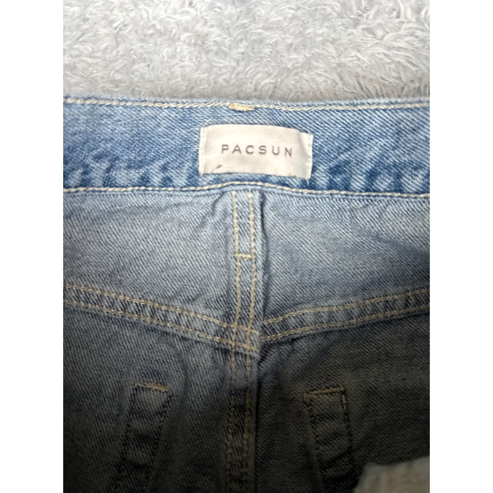 Pacsun Pacsun Jeans Womens 26 Blue Denim Baggy Wide Leg 100% Cotton 26x30 Vintage No Jeans Baggy Wide-Leg 90s Womens Size 26" / US 2 / IT 38 - 6 Thumbnail
