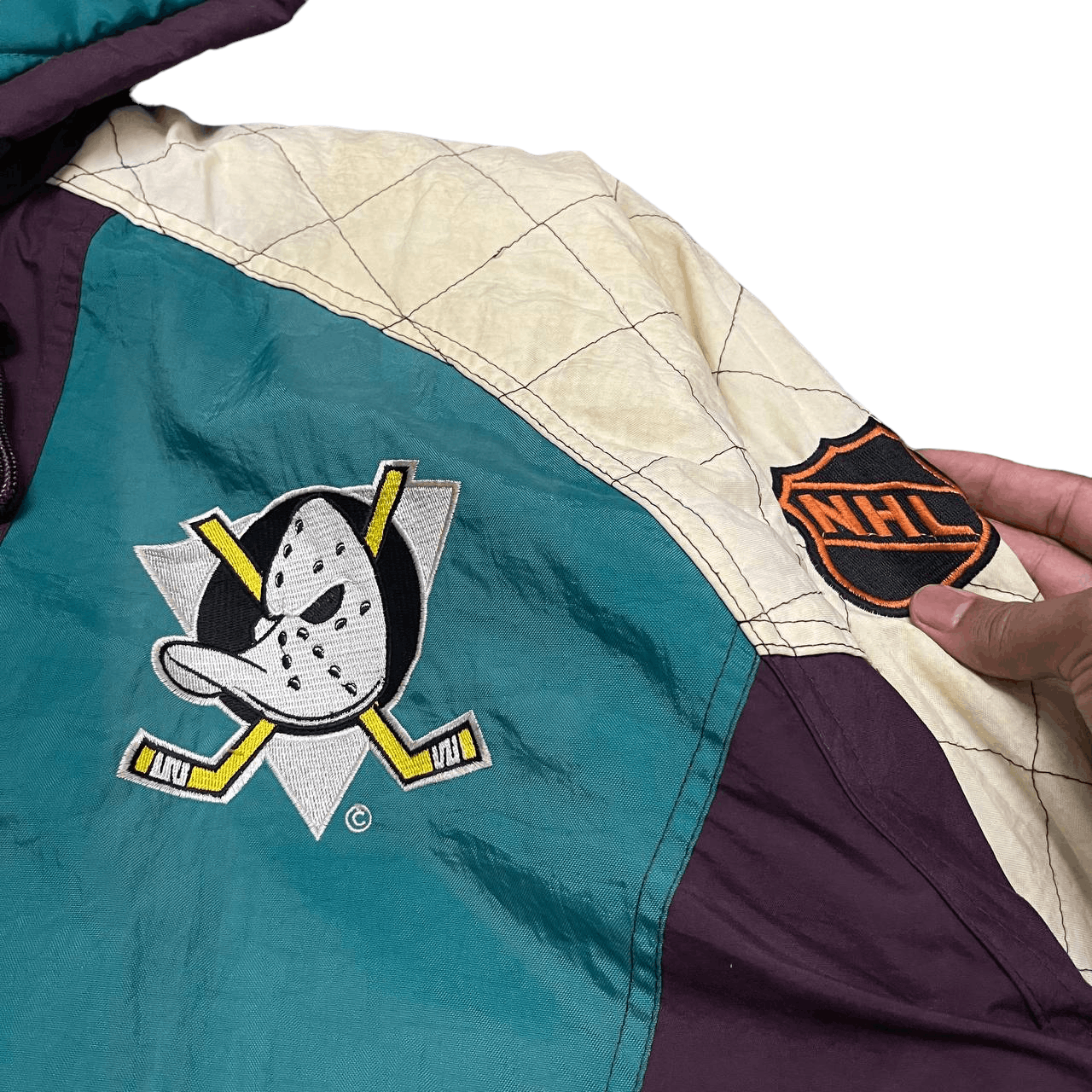 NHL Vintage Starter NHL The Mighty Ducks Jacket Size US XL / EU 56 / 4 - 9 Thumbnail