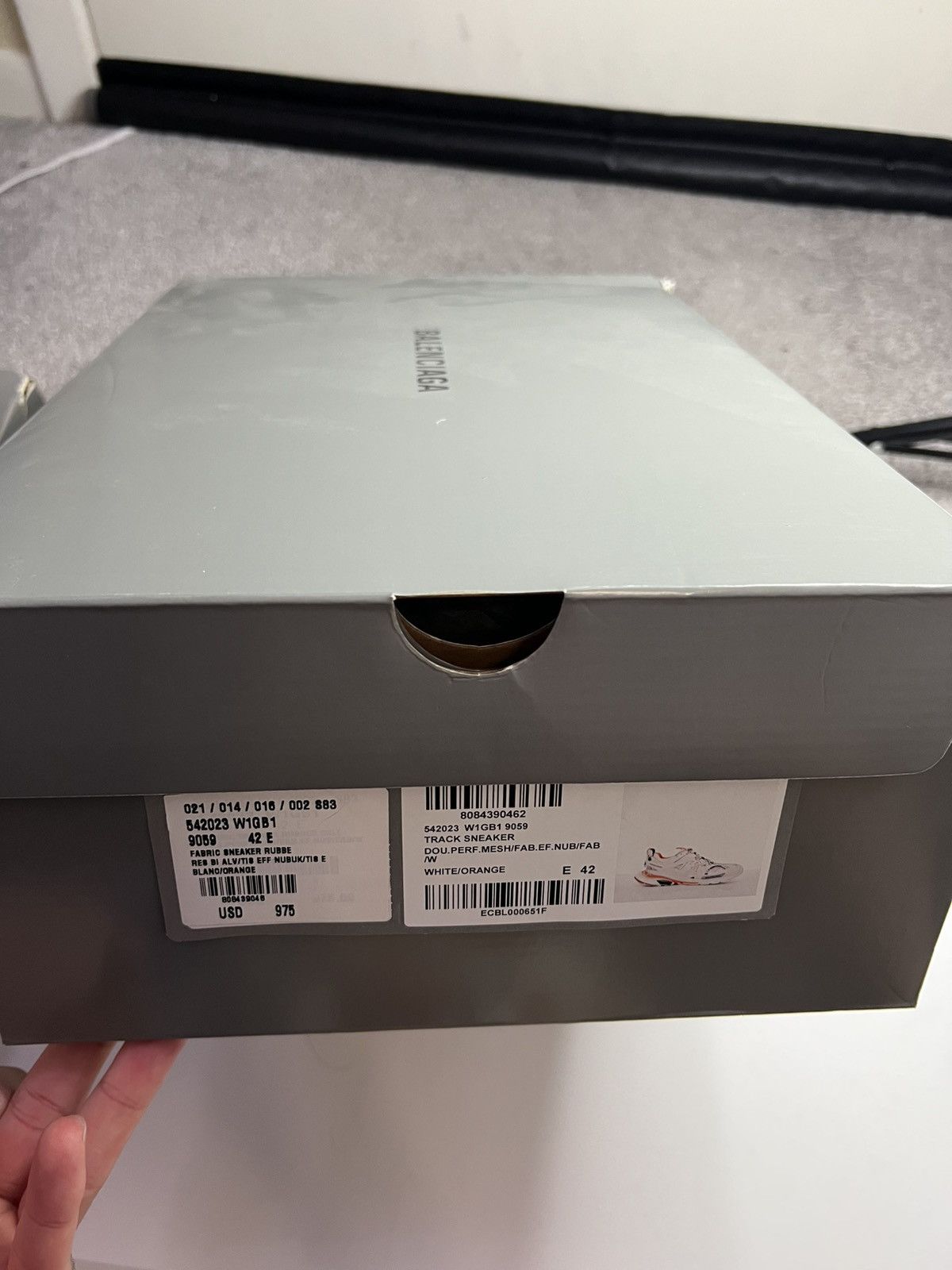 Balenciaga Balenciaga track white/orange Size US 9 / EU 42 - 8 Thumbnail