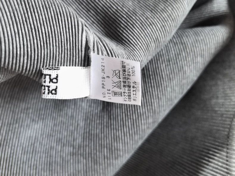 Issey Miyake Issey Miyake size:3 Dark grey long-sleeved top with fine p Size XS / US 0-2 / IT 36-38 - 2 Thumbnail