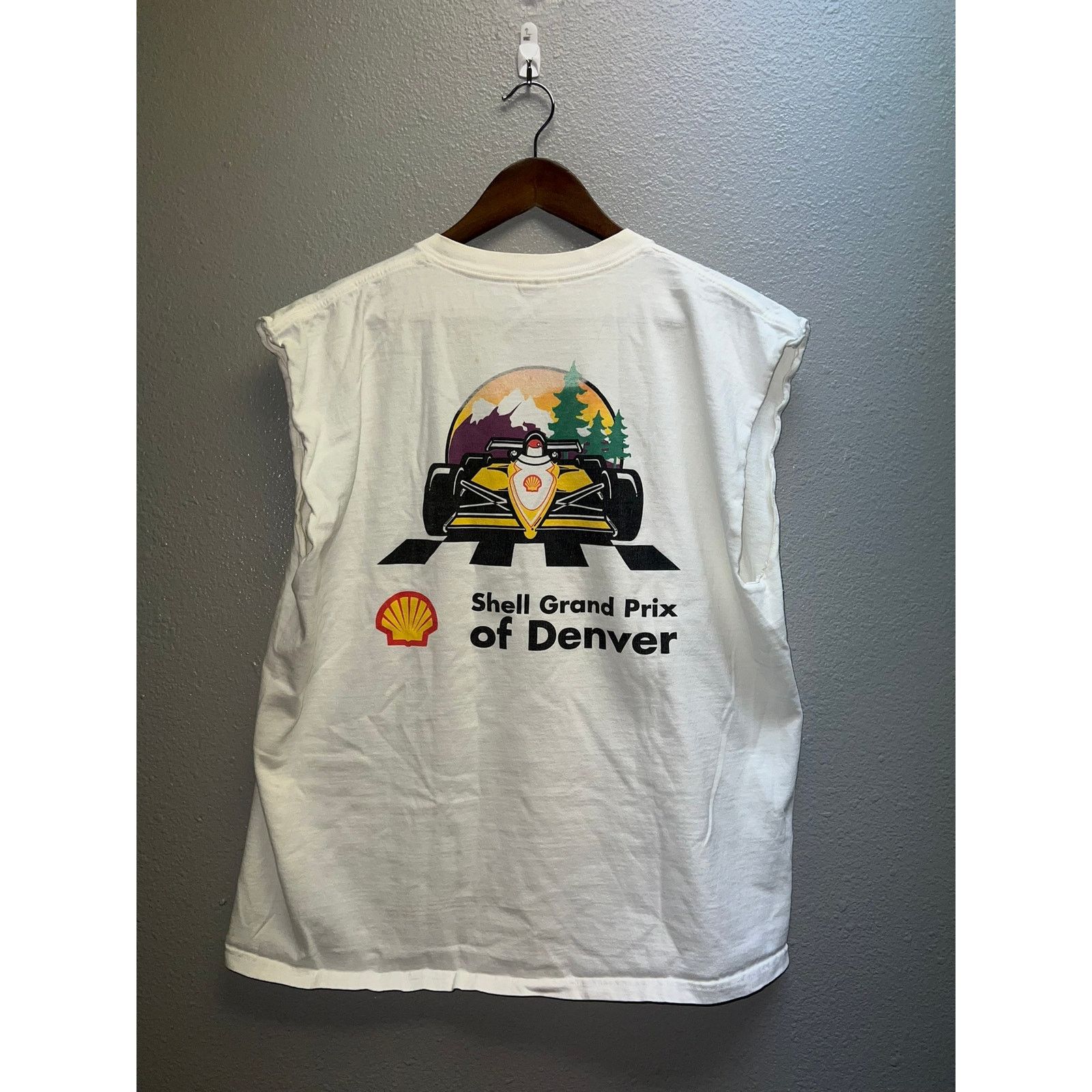 Fruit Of The Loom Vintage Shell Grand Prix Shirt Denver Waves Change Drag Race Size US XL / EU 56 / 4 - 7 Thumbnail