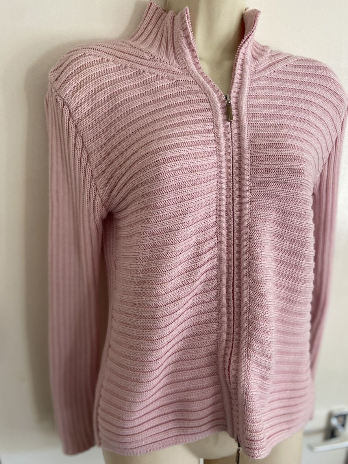 Designer × Vintage Vintage Deadstock Olsen Ribbed Cardigan size 10UK Size M / US 6-8 / IT 42-44 - 8 Thumbnail