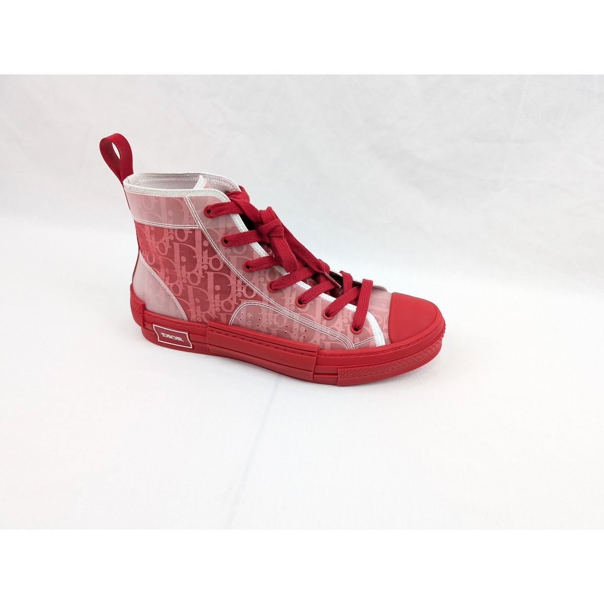 Dior o1rshd1 B23 High-Top Oblique Sneakers in Bordeaux/Ro Size US 8 / EU 41 - 1 Thumbnail