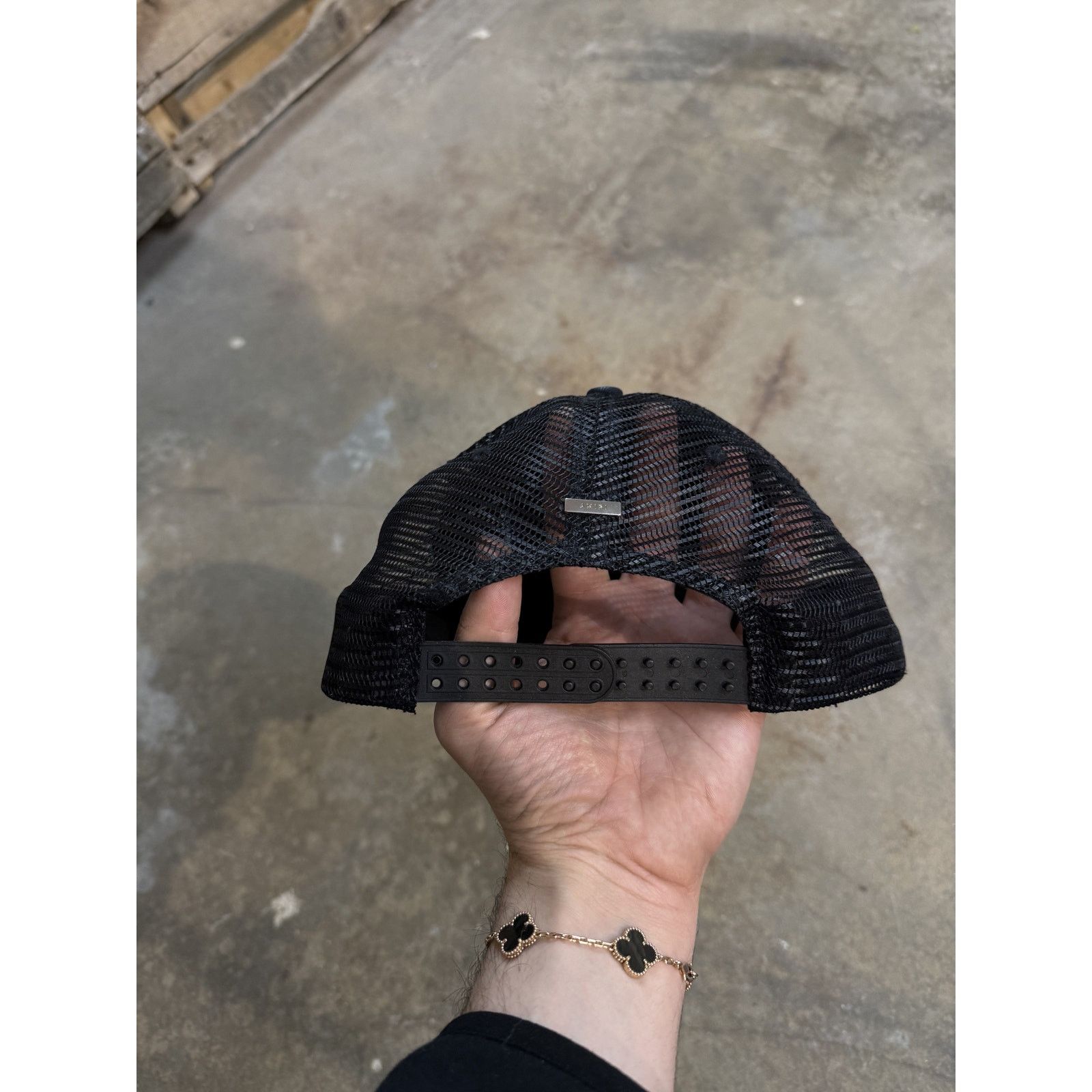 Amiri Amiri Core Logo Trucker Black Pink Used OSFM Size ONE SIZE - 2 Thumbnail
