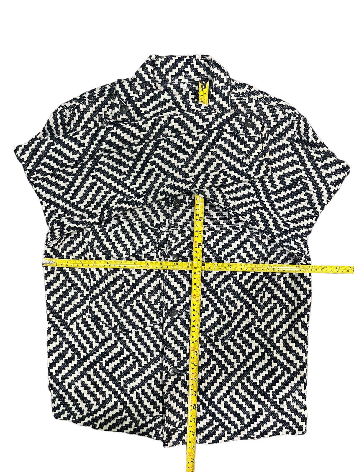 Japanese Brand Japanese Brand Double Pocket Zig Zag Pattern Crochet Jacket Size US M / EU 48-50 / 2 - 16 Thumbnail
