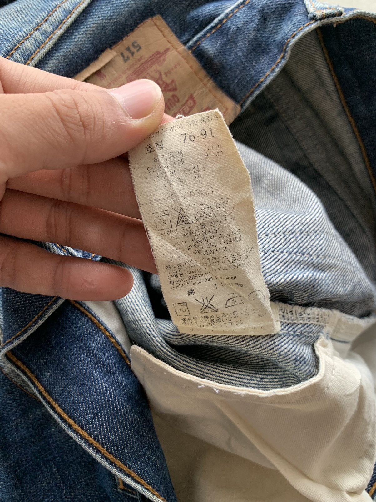 If Six Was Nine × Levi's × Tornado Mart Vintage Levi’s Ripped Boot Cut Denim Size US 30 / EU 46 - 8 Thumbnail