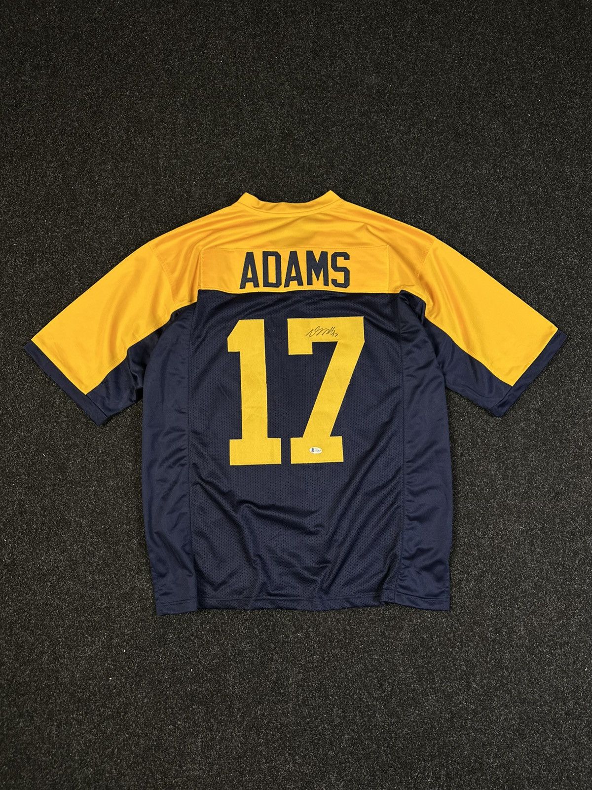 Adams Davante Adams Autographed Green Bay Packers Throwback Jersey Size US XL / EU 56 / 4 - 6 Thumbnail