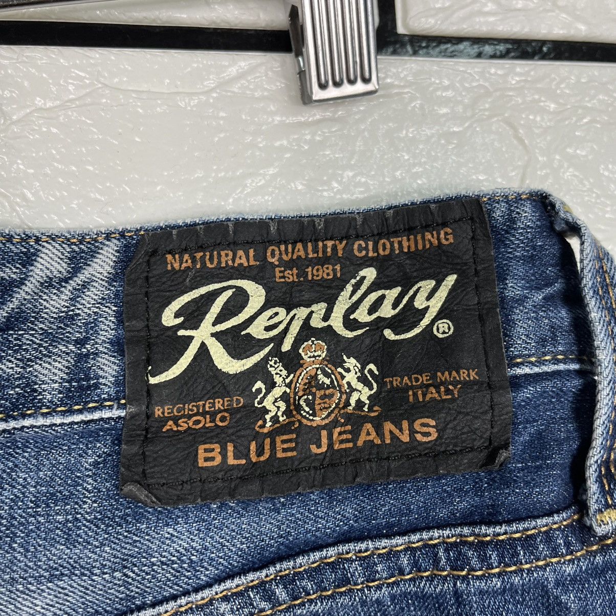 Replay Vintage Replay Tredmark Italy Blue Denim Jeans Size US 30 / EU 46 - 13 Thumbnail