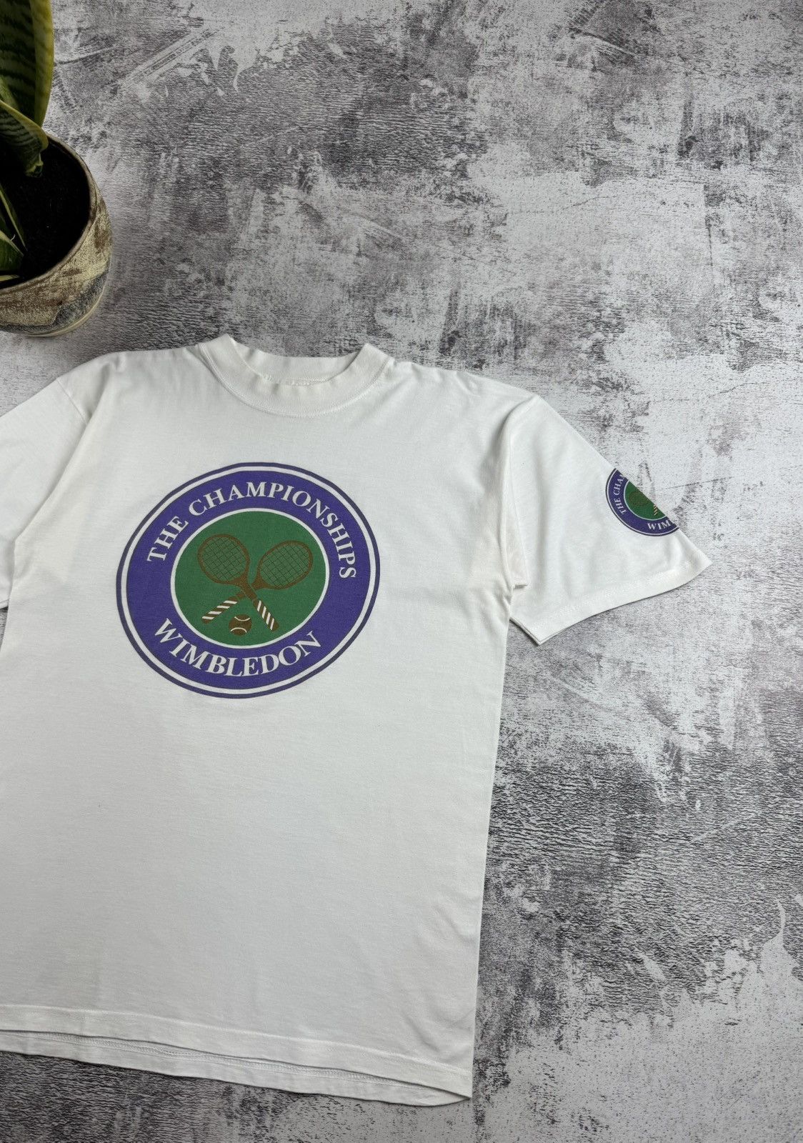 Vintage Tim Henman Team Wimbledon Tennis 1990s RARE Jersey T Shirt Size US L / EU 52-54 / 3 - 5 Thumbnail