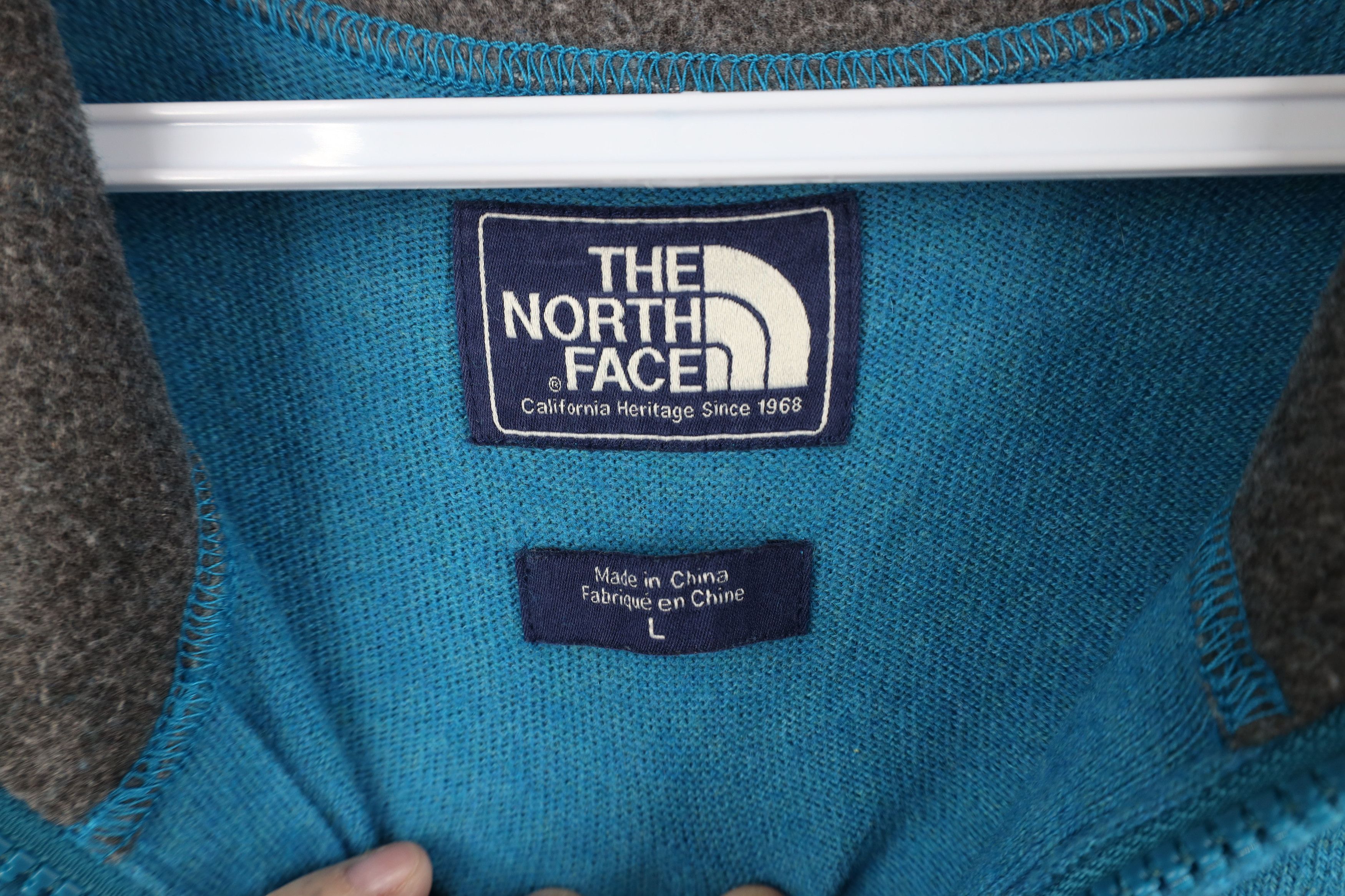 The North Face Vintage The North Face Wool Blend Knit Half Zip Sweater Size US L / EU 52-54 / 3 - 7 Thumbnail