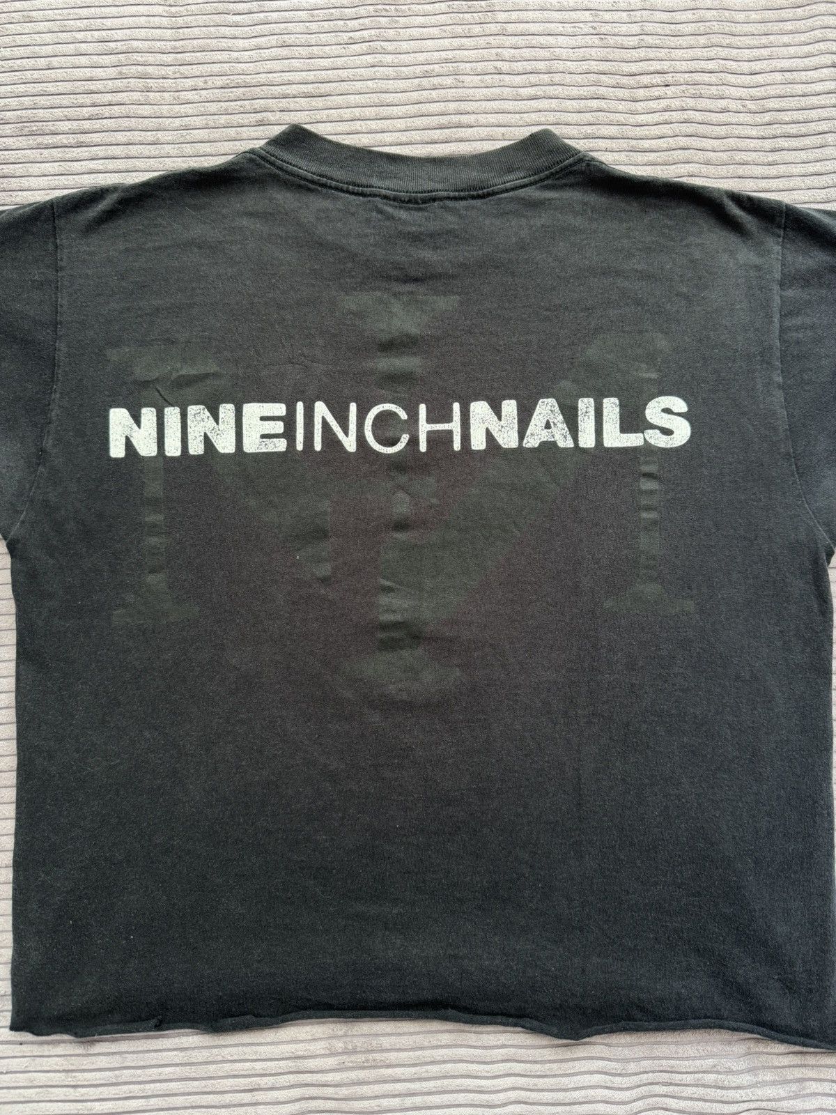 Band Tees Vintage 90s Nine Inch Nails Sin Band Tee Cropped Faded NIN Size US L / EU 52-54 / 3 - 8 Thumbnail