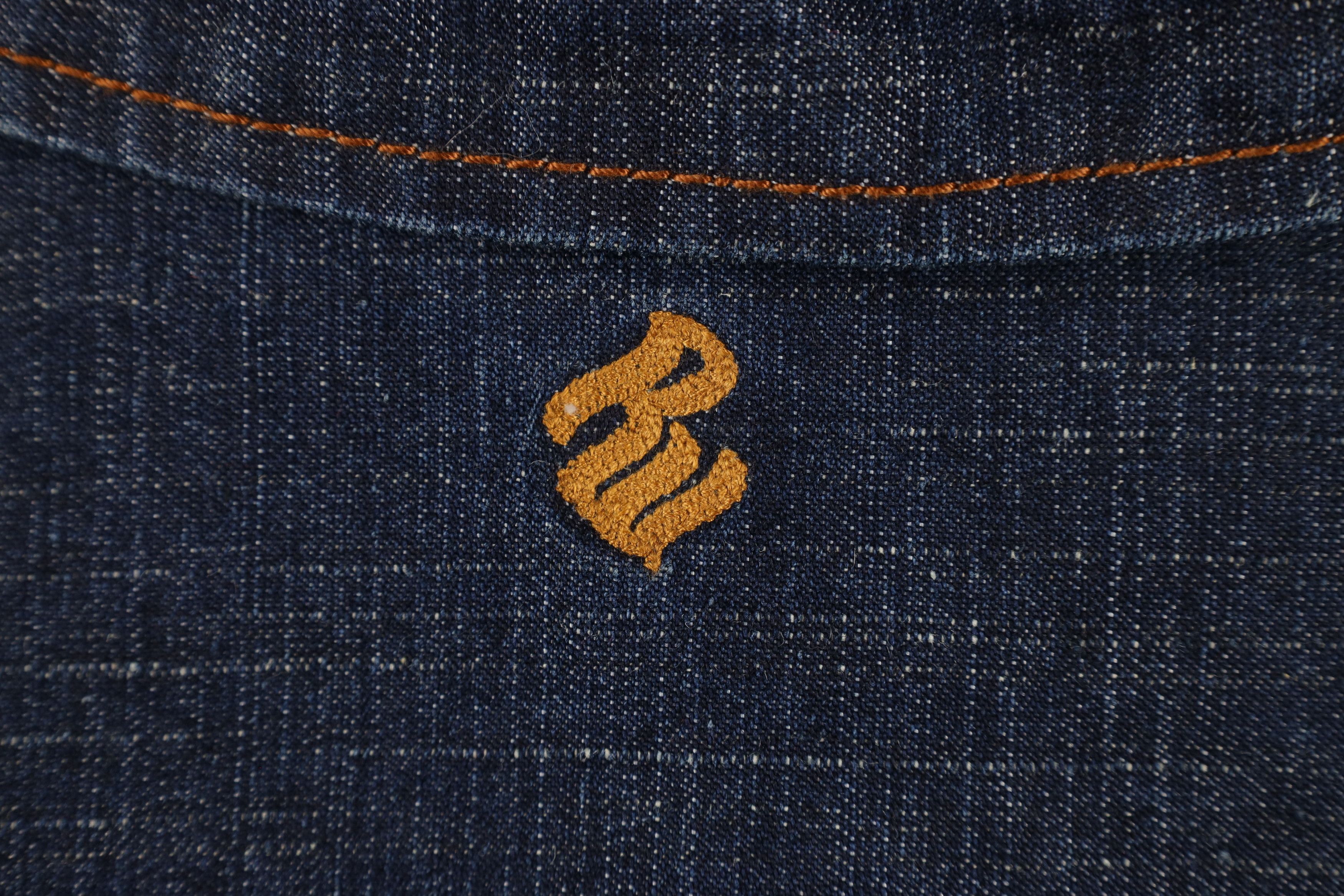 Rocawear × Vintage Vintage Rocawear Out Baggy Chainstitch Denim Bomber Jacket Size US XXL / EU 58 / 5 - 12 Thumbnail