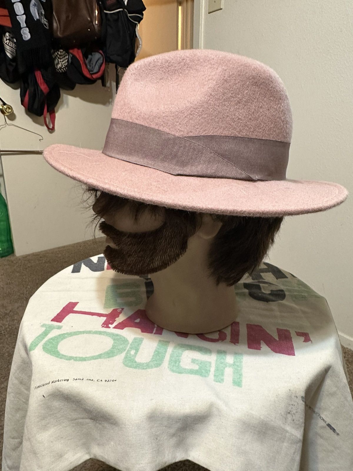 Nordstrom × Vintage Vintage Nordstrom “soft pink” hat 00s Size ONE SIZE - 5 Thumbnail