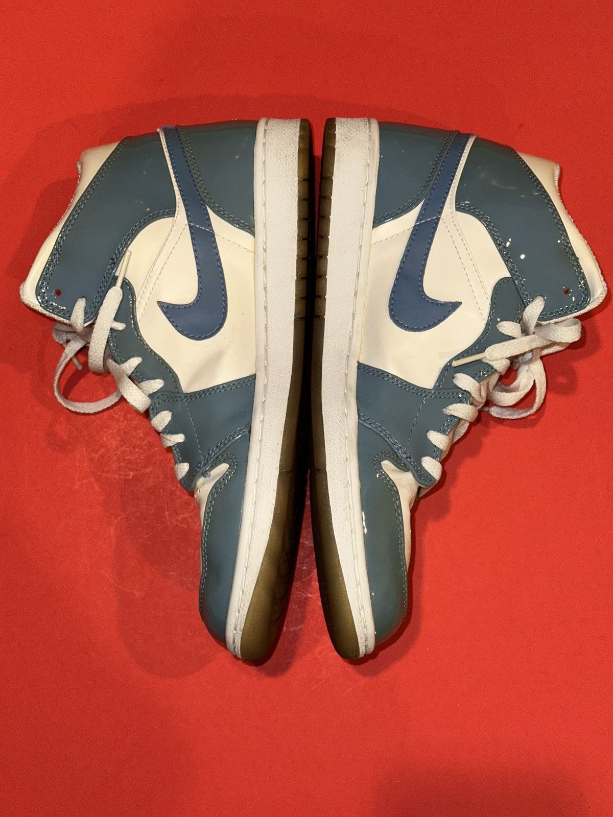 Jordan Brand Air Jordan 1 UNC Patent Leather 2003 Authentic 136085-140 Size US 10.5 / EU 43-44 - 3 Thumbnail