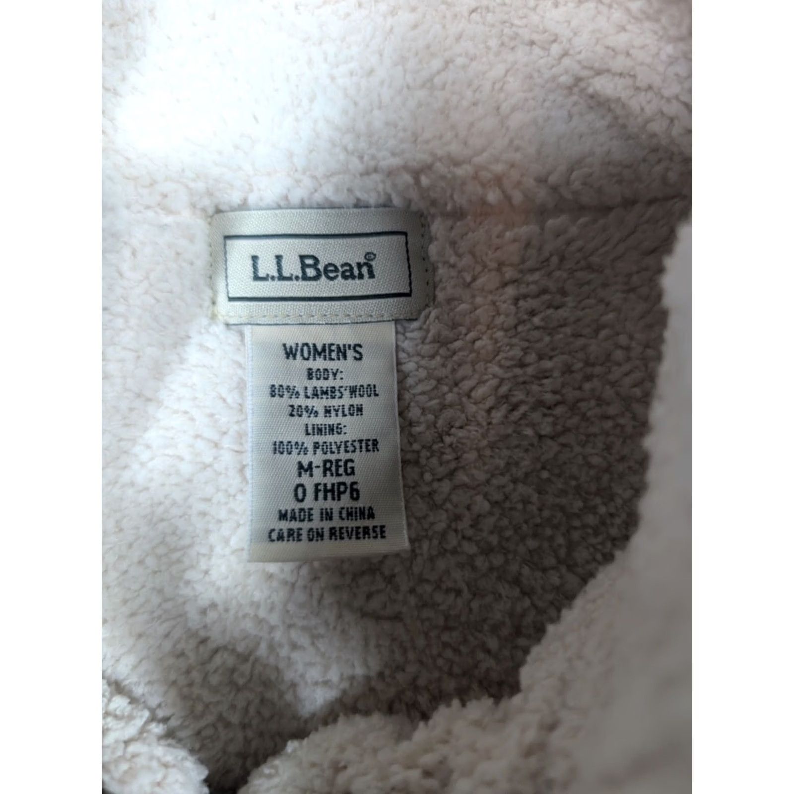 Vintage L.L. Bean Vest Womens Medium Brown Lambswool Sherpa Zip Pockets Outdoor Outdoor Hiking Casual Travel (Brown) Size M / US 6-8 / IT 42-44 - 4 Thumbnail