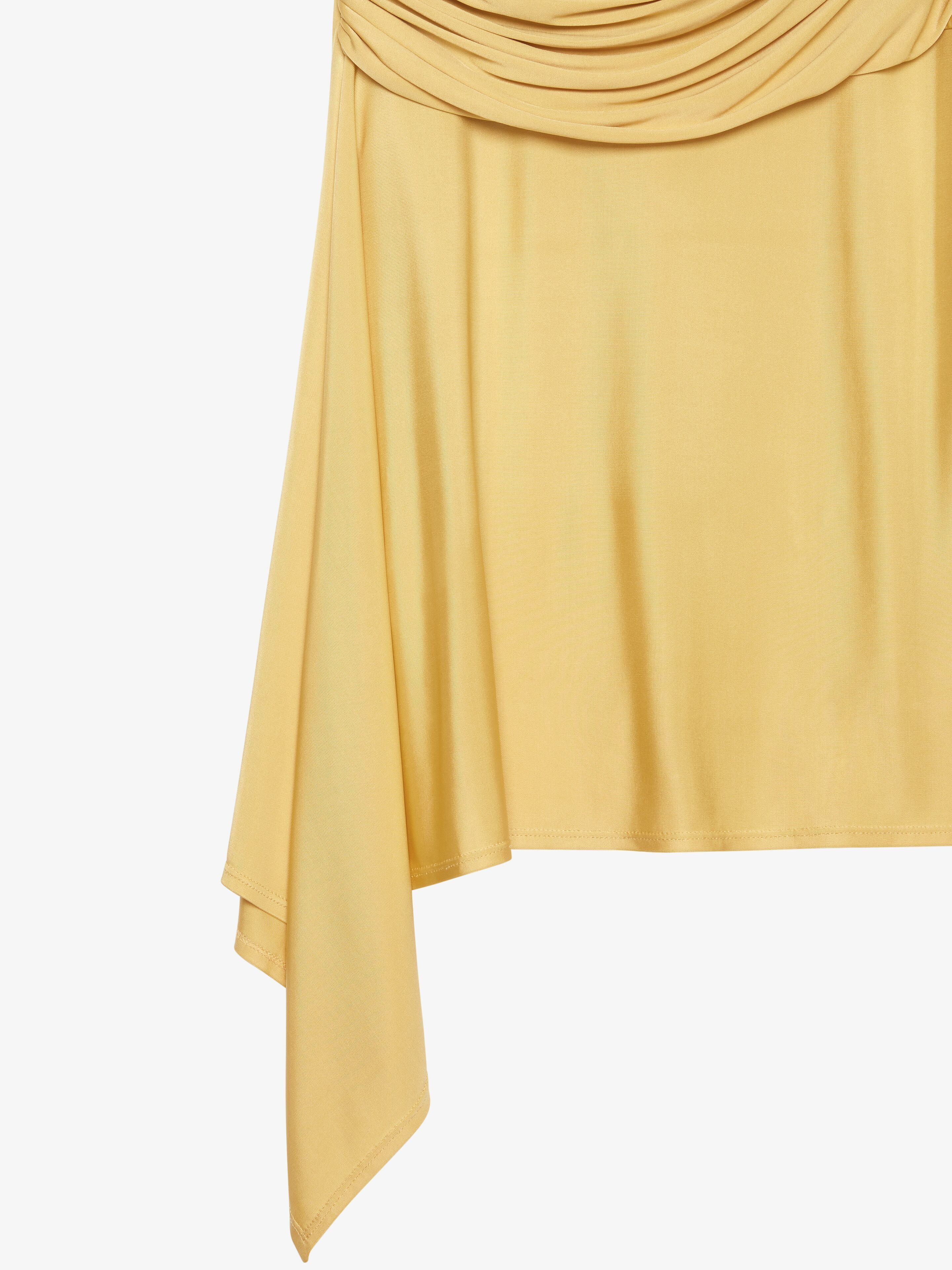 Givenchy o1srvl11e0125 Draped Skirt In Jersey in Yellow Size 27" / US 4 / IT 40 - 2 Thumbnail