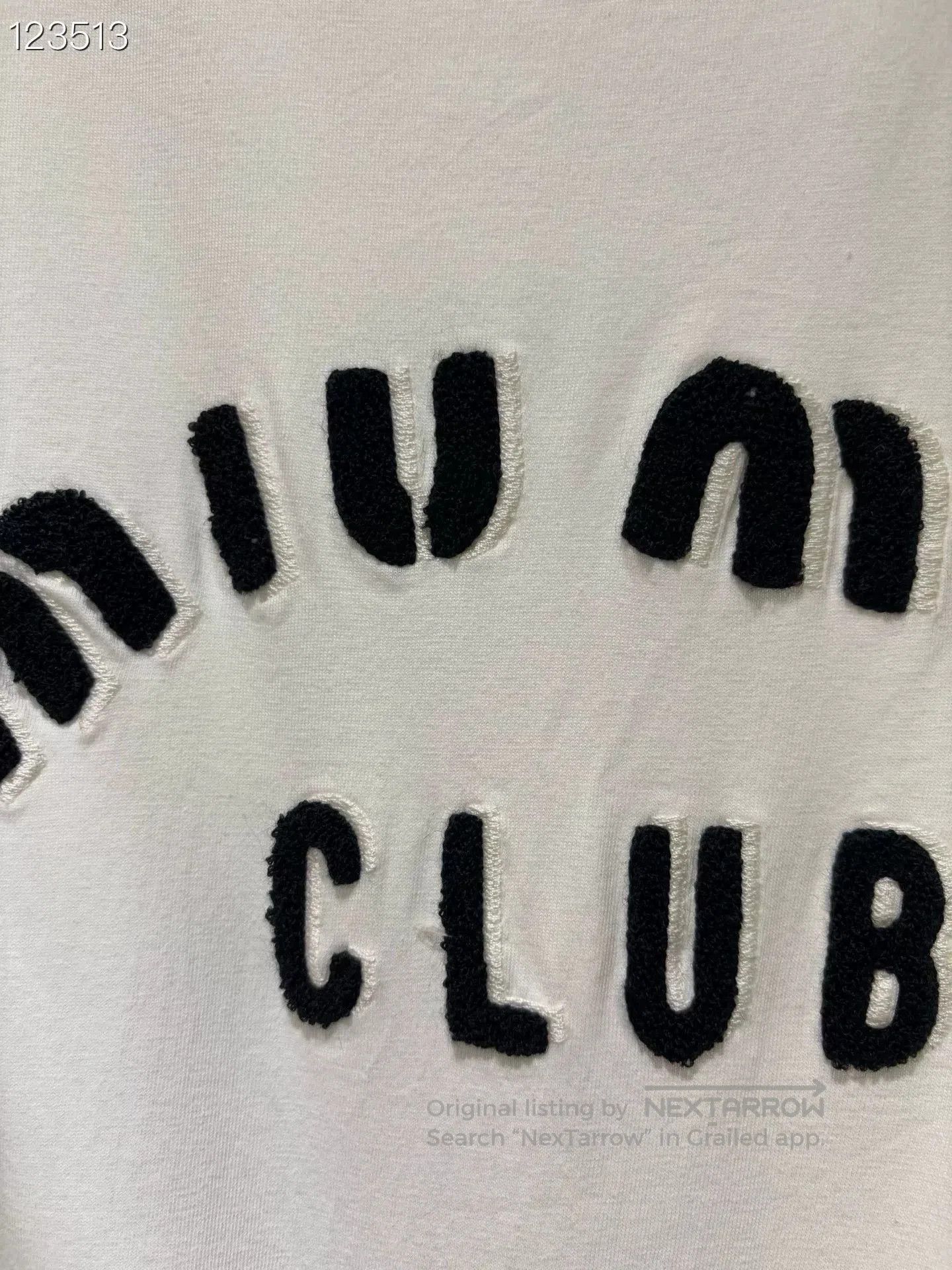 Miu Miu Miu Miu Towel Embroidery Logo White Tee XS. Size XS / US 0-2 / IT 36-38 - 3 Thumbnail