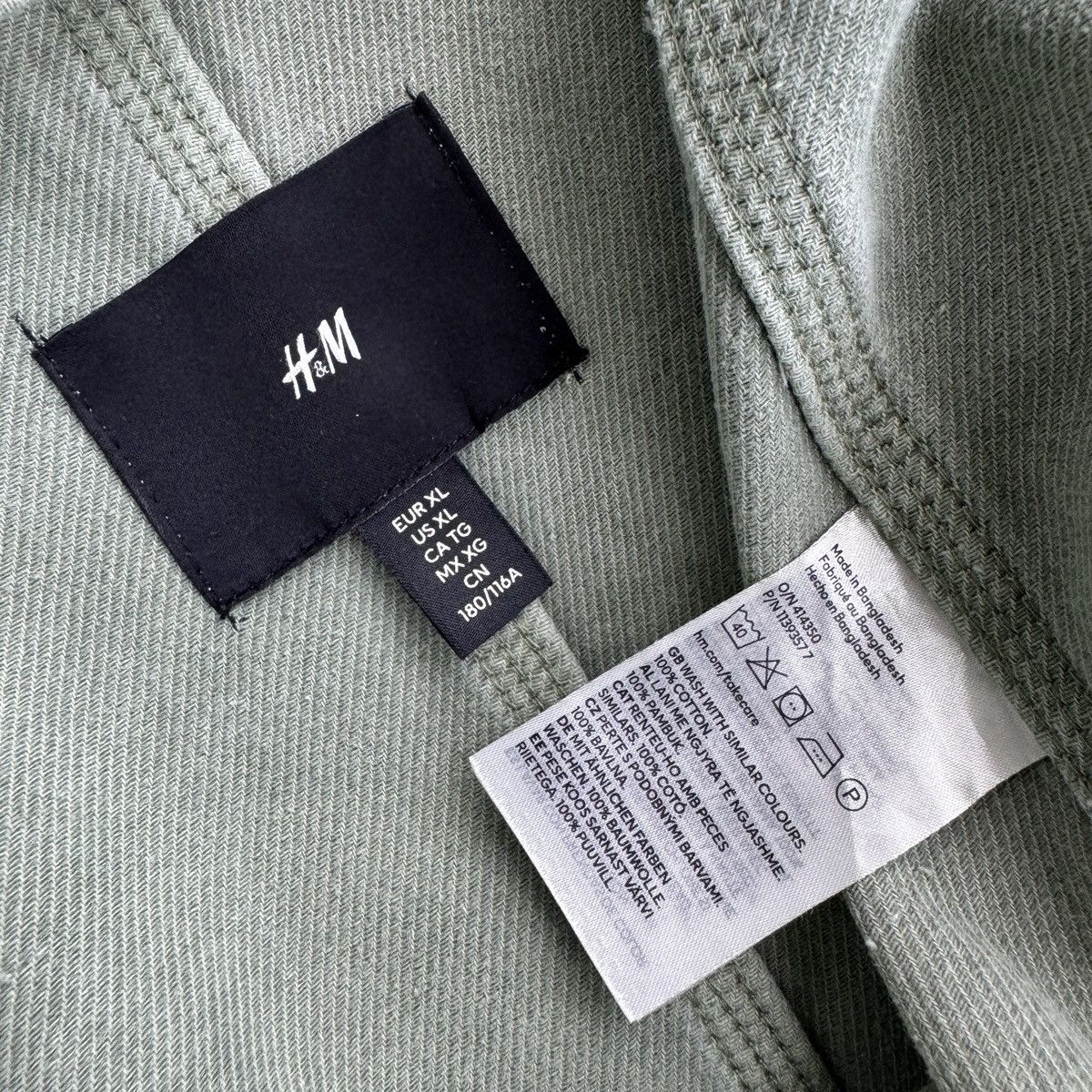 H&M H&M ‘94 League boxy twill utility chore jacket. Size US XL / EU 56 / 4 - 7 Thumbnail
