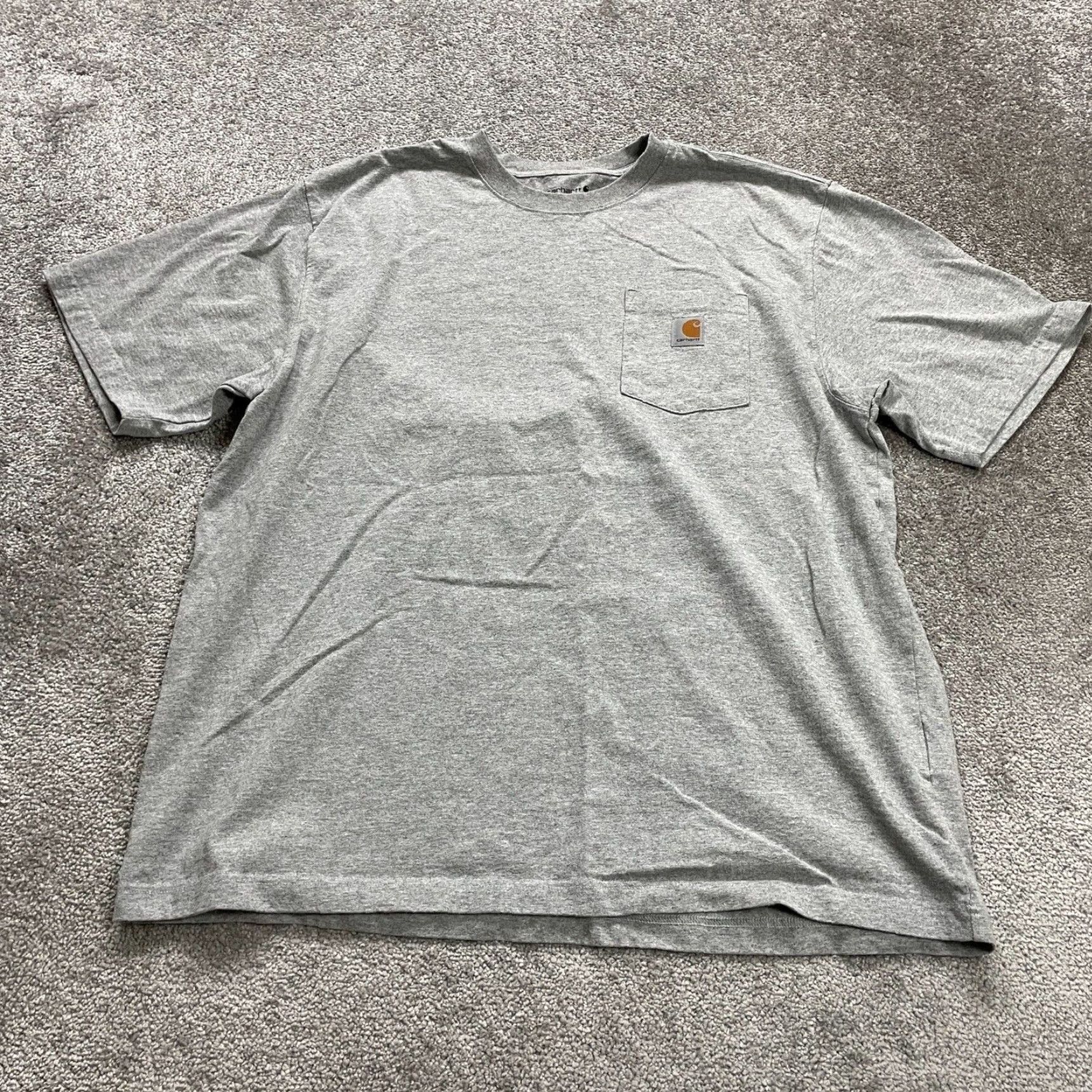 Carhartt Carhartt K87 Loose Fit T-Shirt Men XL Gray Crew Neck Cotton Graphic Pocket Tee Size US XL / EU 56 / 4 - 2 Thumbnail