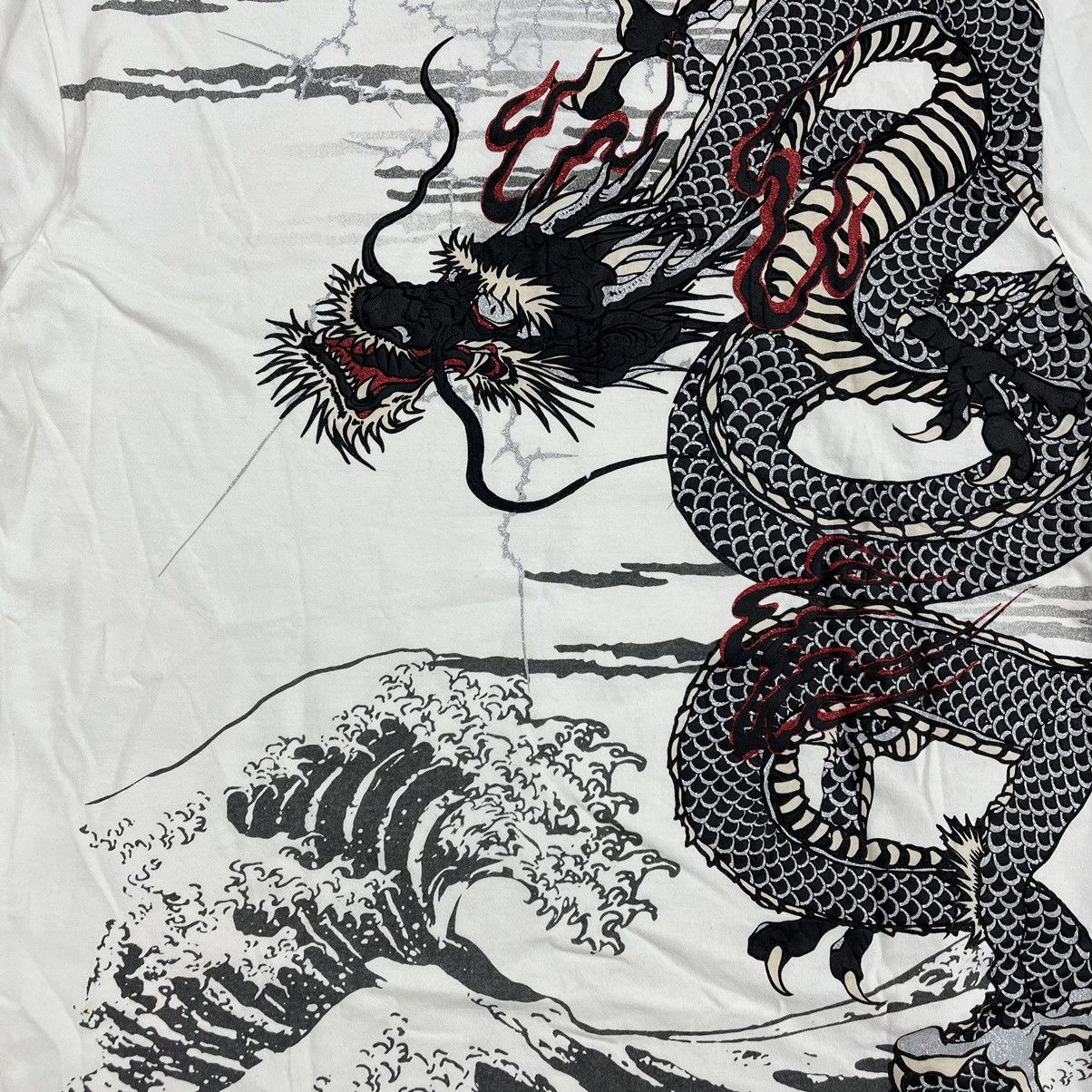 Japanese Brand Cute All Sukajan Dragon Sakura Polo Shirt Size US L / EU 52-54 / 3 - 6 Thumbnail
