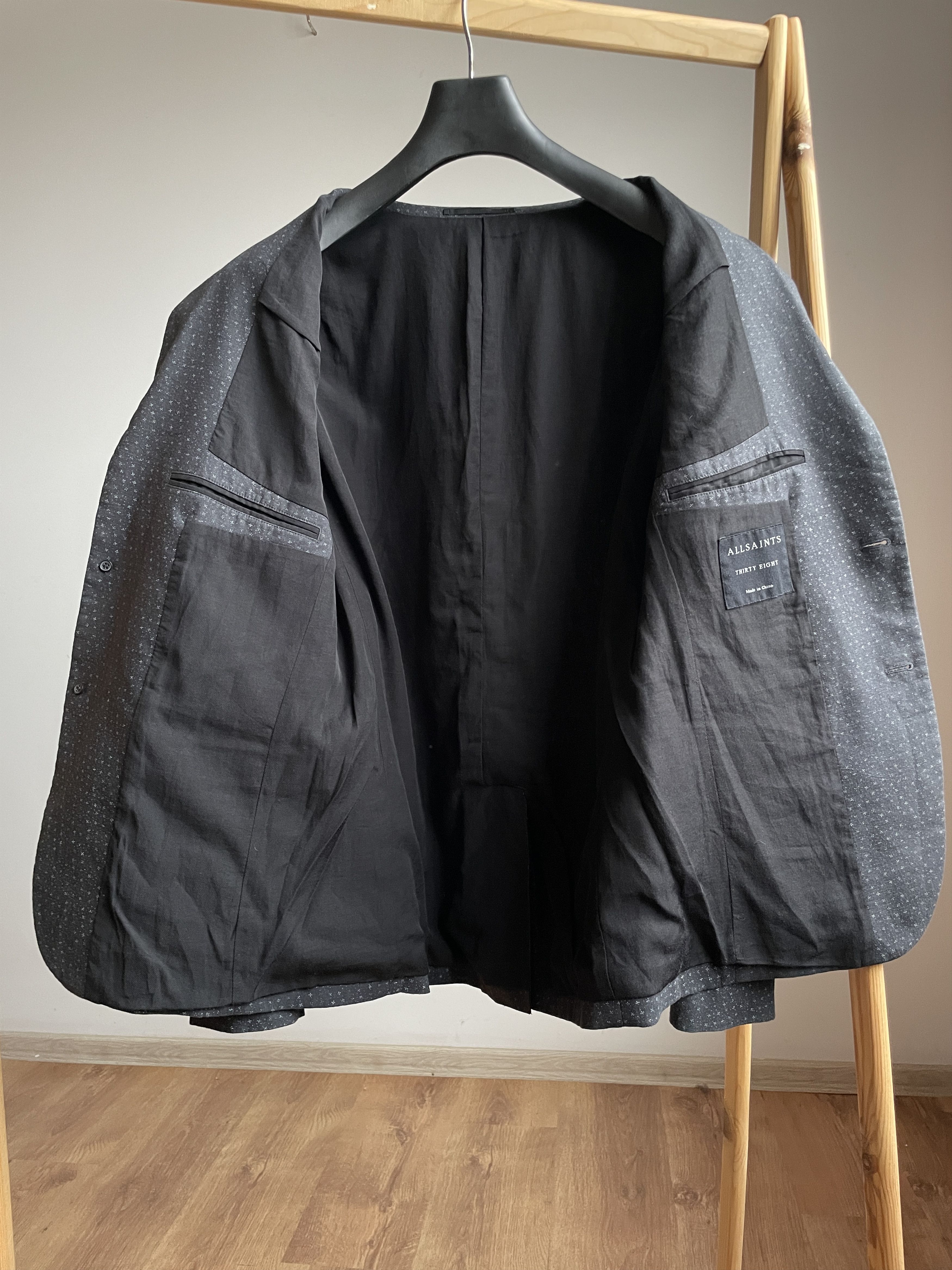 Allsaints Allsaints Linen Cotton Bren Blazer Size UK/US 38 Size 38R - 3 Thumbnail