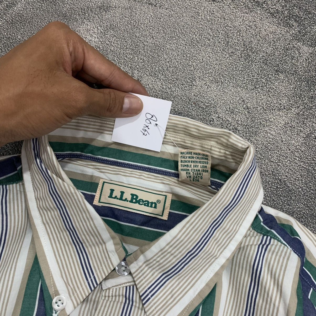 L.L. Bean Vintage L.L. Bean stripe long button down shirt Size US XXL / EU 58 / 5 - 5 Thumbnail