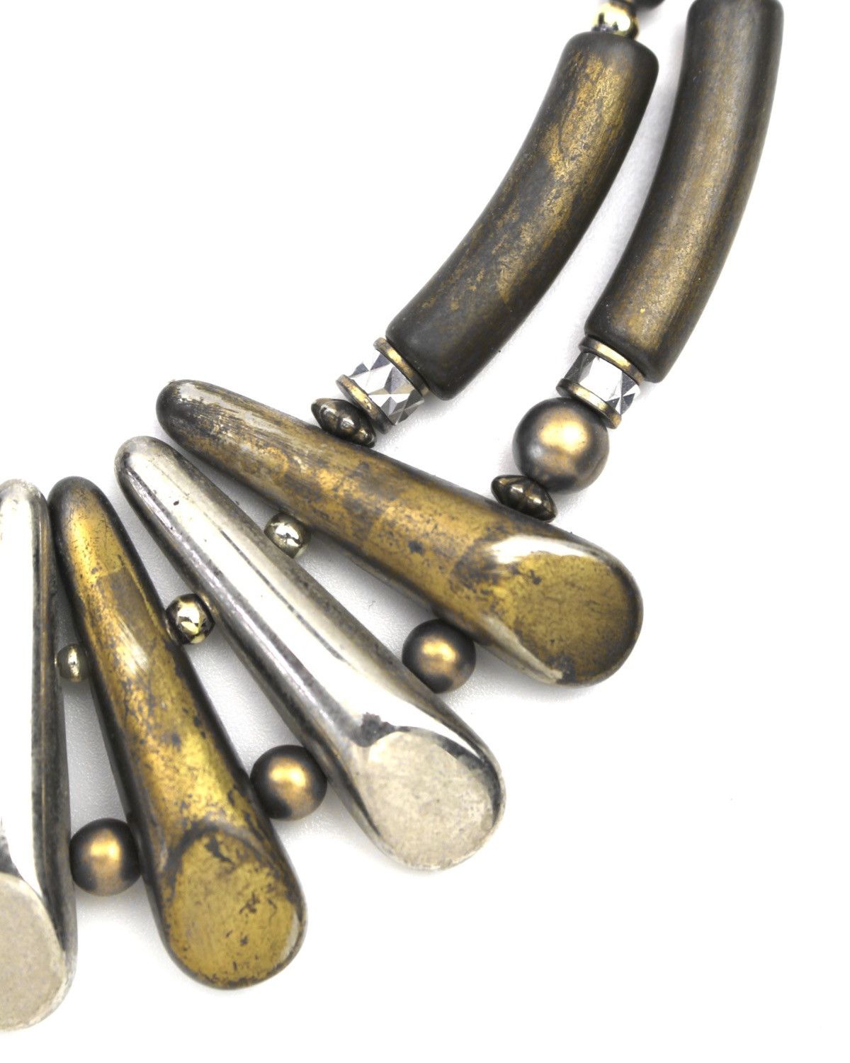 If Six Was Nine 1990S JAPANESE MADE PATINA METAL FRINGE NECKLACE Size ONE SIZE - 5 Thumbnail