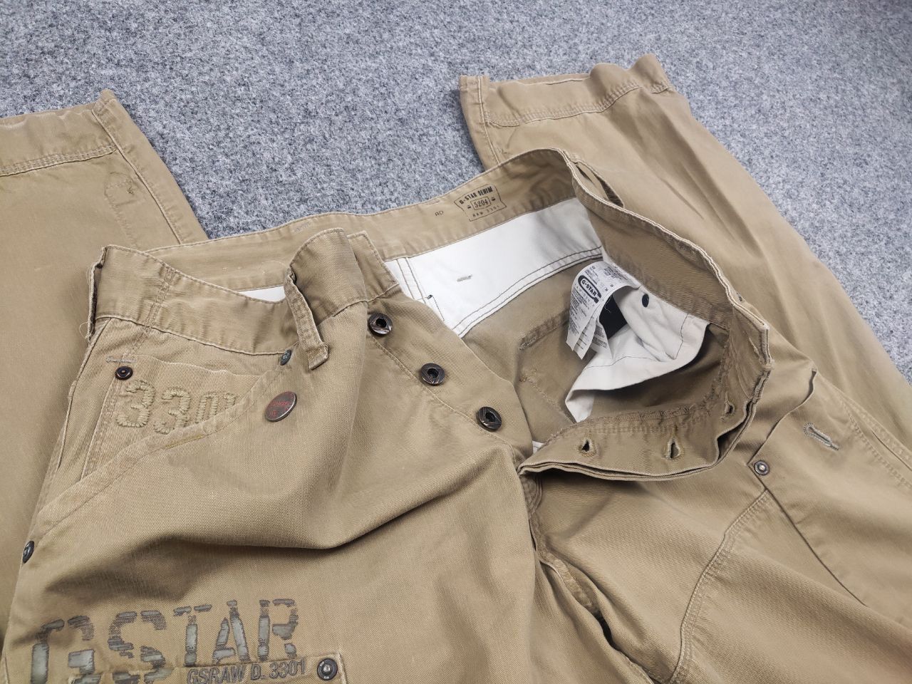 G-Star Vintage G Star raw General lows 5620 canvas cargo pants Size US 33 - 15 Thumbnail
