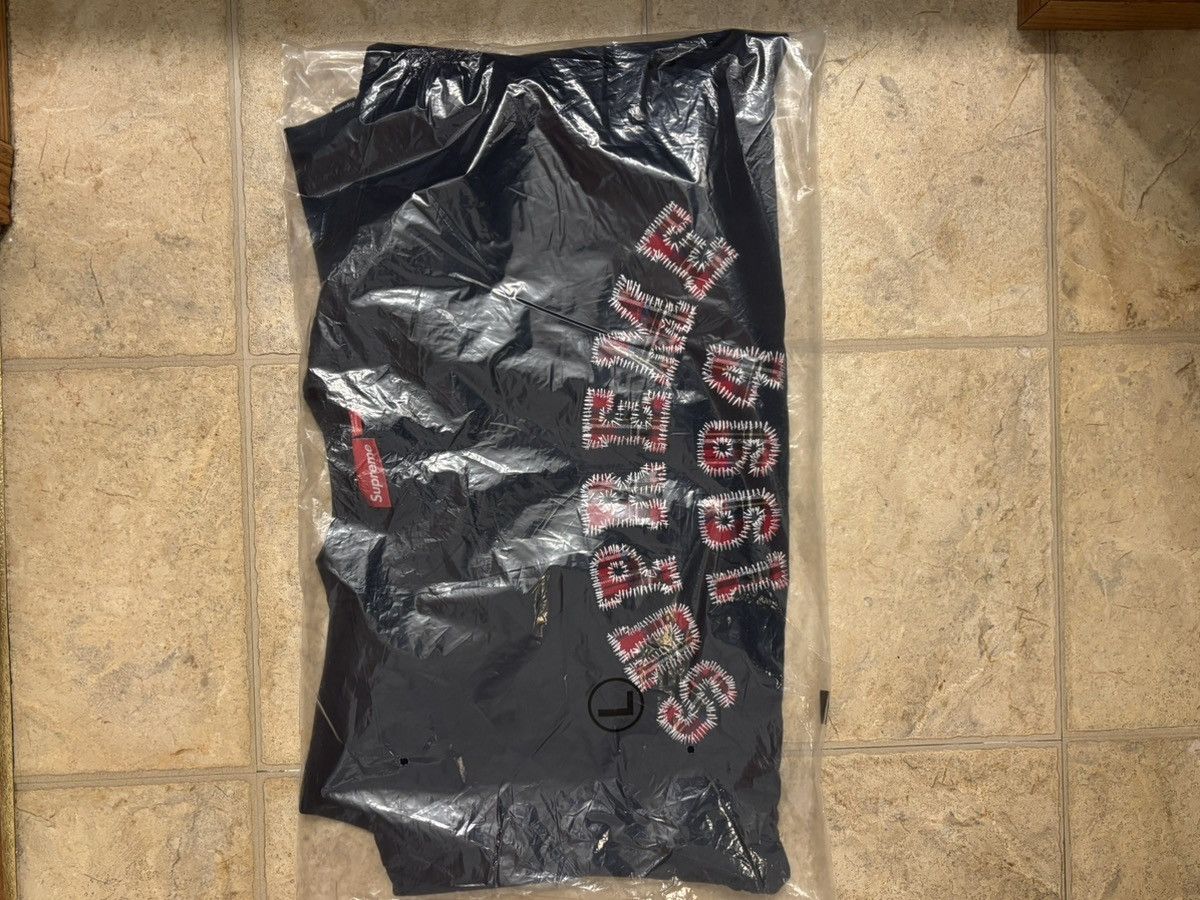 Supreme Supreme Plaid Arc Crewneck "Navy" Size US L / EU 52-54 / 3 - 1 Thumbnail