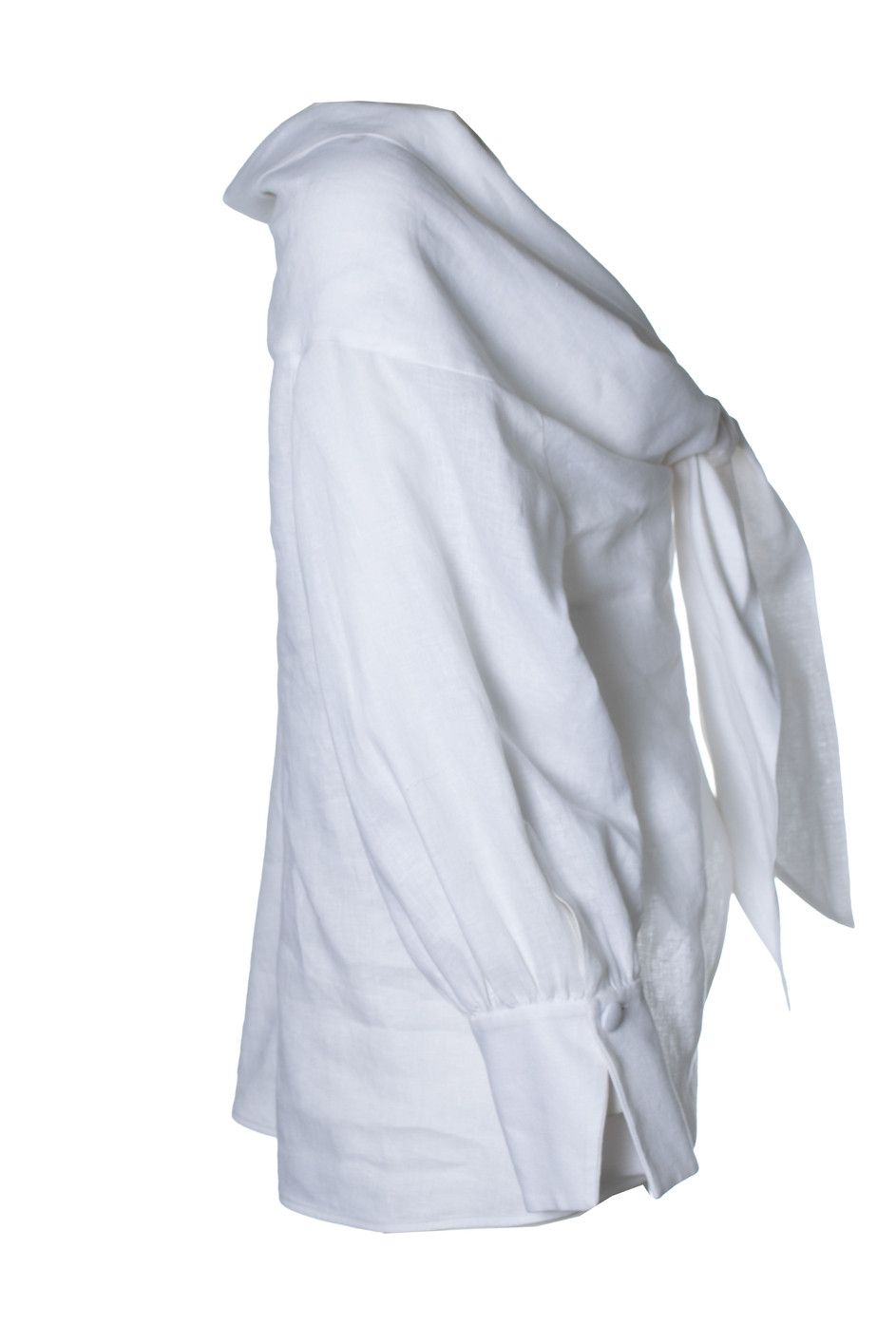 Other Andres Otalora, linen blouse with bow Size L / US 10 / IT 46 - 4 Thumbnail