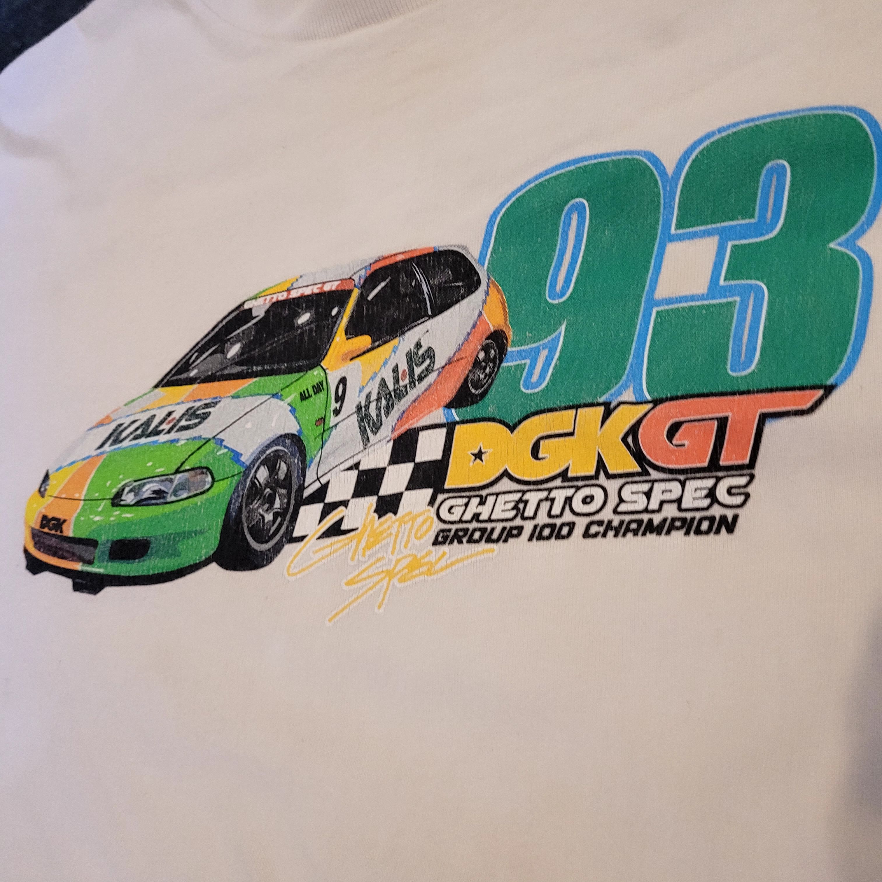 DGK DGK GT GHETTO SPEC Racing White Graphic Cotton Tee Size US XL / EU 56 / 4 - 2 Thumbnail