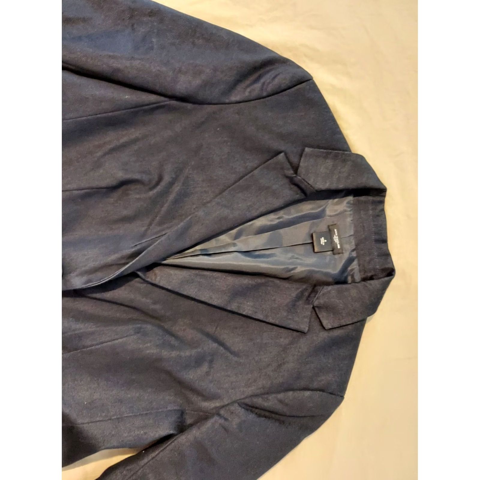 Ann Taylor Womens Ann Taylor Blazer Jacket 8 Black Cotton Womens Blazer Jacket 8 Black Cotton Size M / US 6-8 / IT 42-44 - 2 Thumbnail