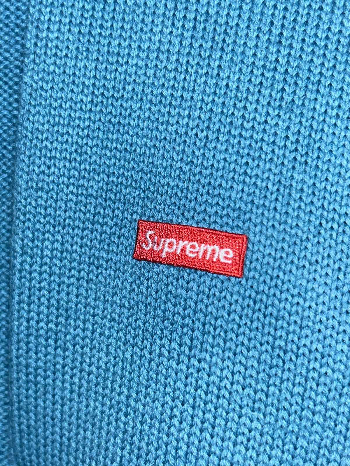 Supreme Supreme Tonal Checkerboard Small Box Sweater SS21 Blue Large Size US L / EU 52-54 / 3 - 5 Thumbnail