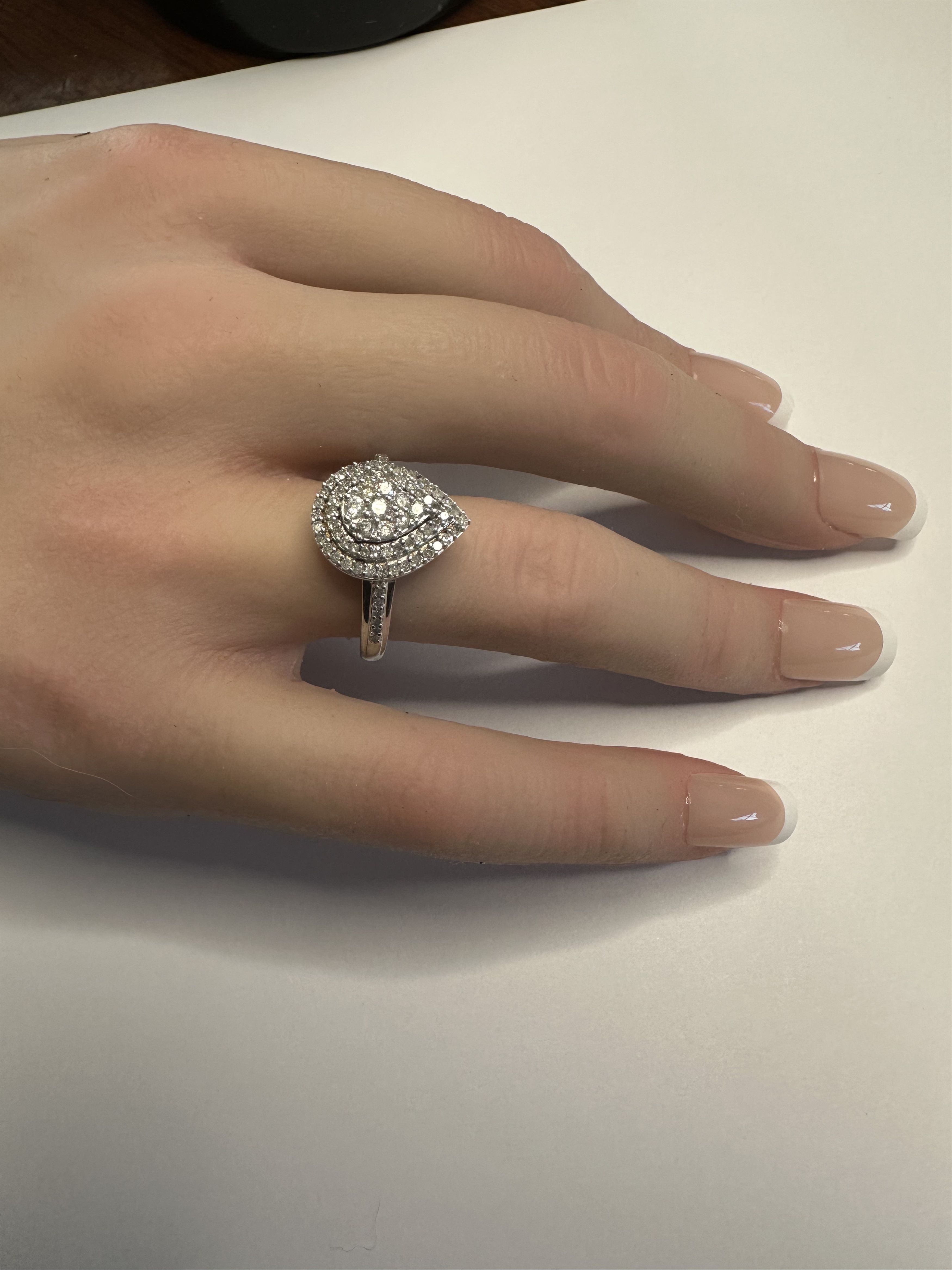 Other Elegant 1/2 Carat Pear Cut Natural Diamond Ring Size ONE SIZE - 21 Thumbnail