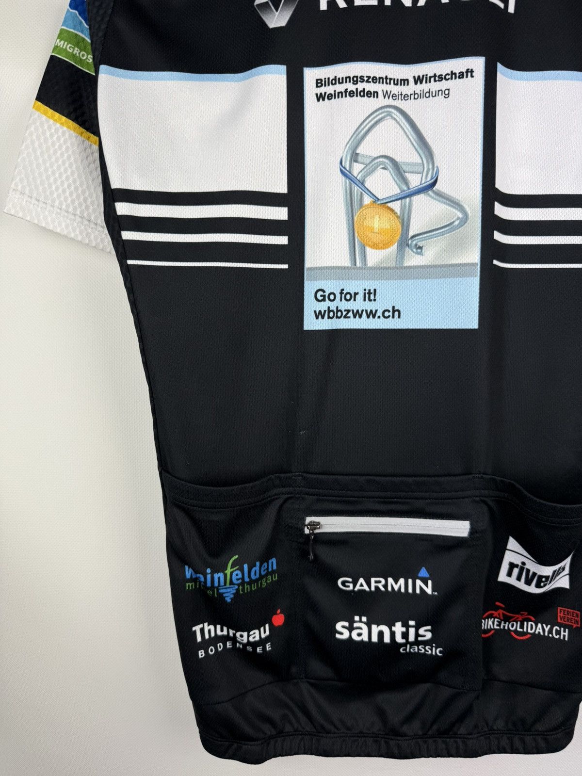 Other Cudre Santis Classic Renault Full Zip Cycling Jersey Shirt Size US M / EU 48-50 / 2 - 20 Thumbnail
