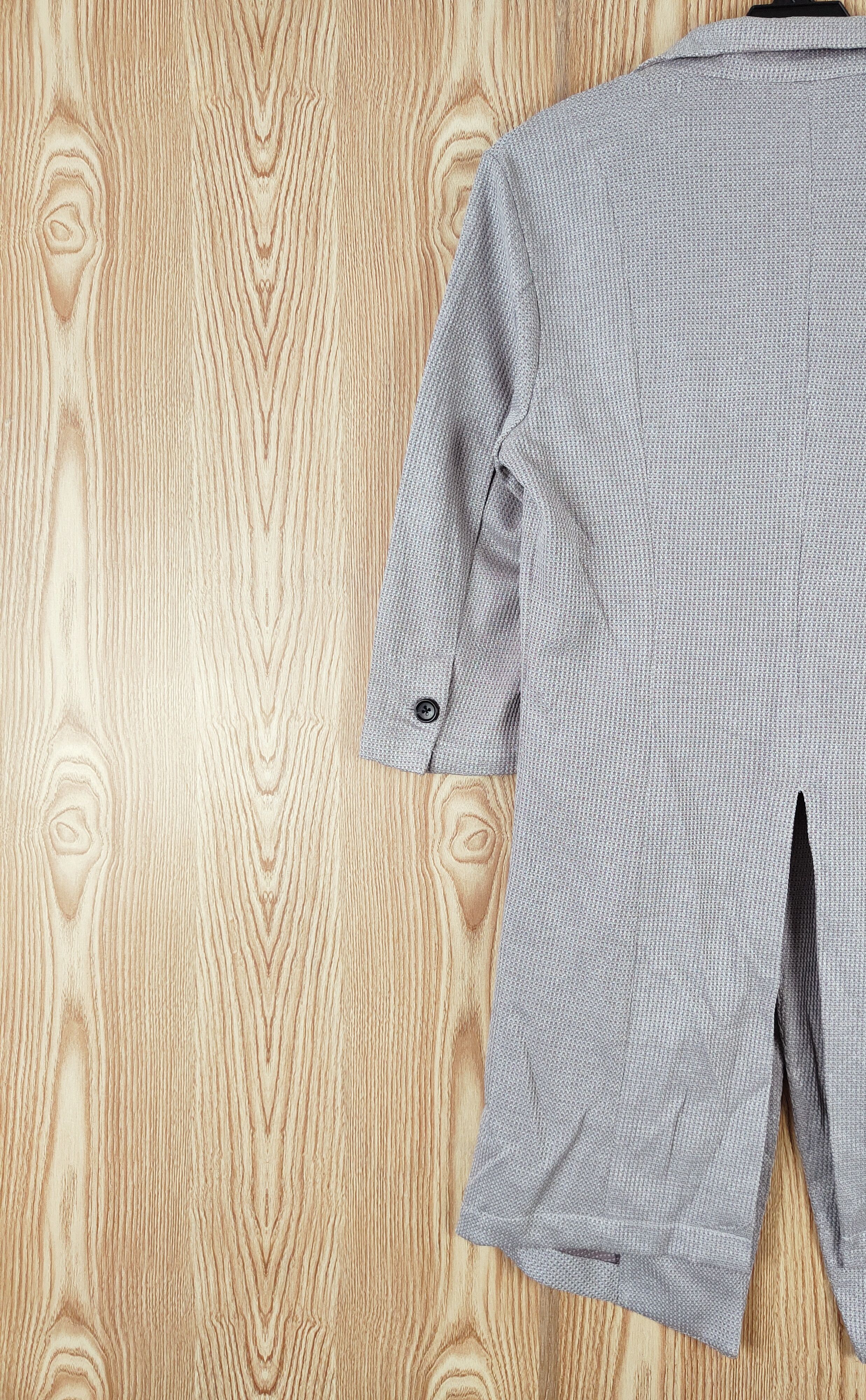 Tornado Mart × Vintage Vintage Design Tornado Mart Gray Long Blazers Size M / US 6-8 / IT 42-44 - 8 Thumbnail