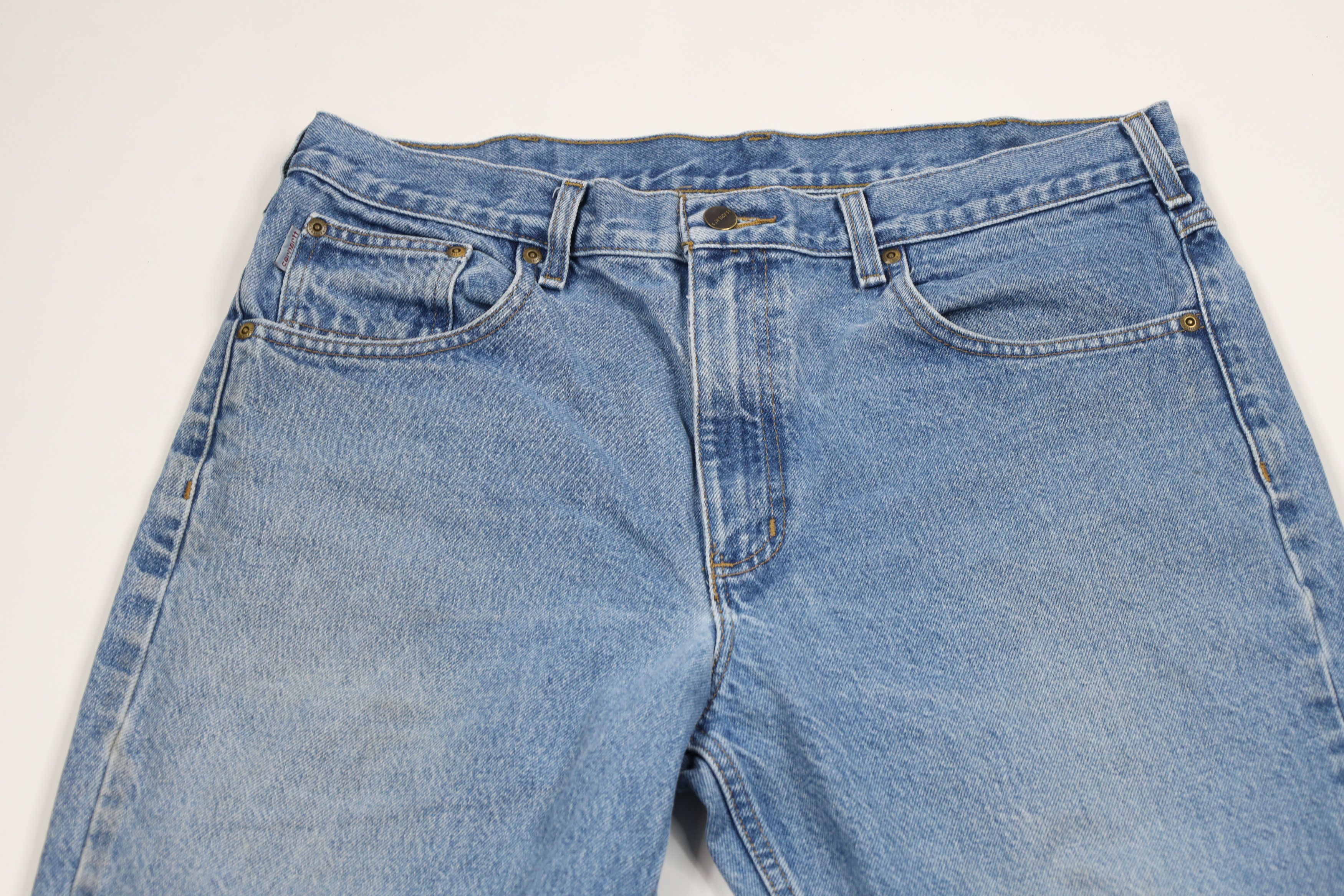 Carhartt × Vintage Vintage Carhartt Relaxed Fit Denim Jeans Blue Cotton Size US 36 / EU 52 - 2 Thumbnail