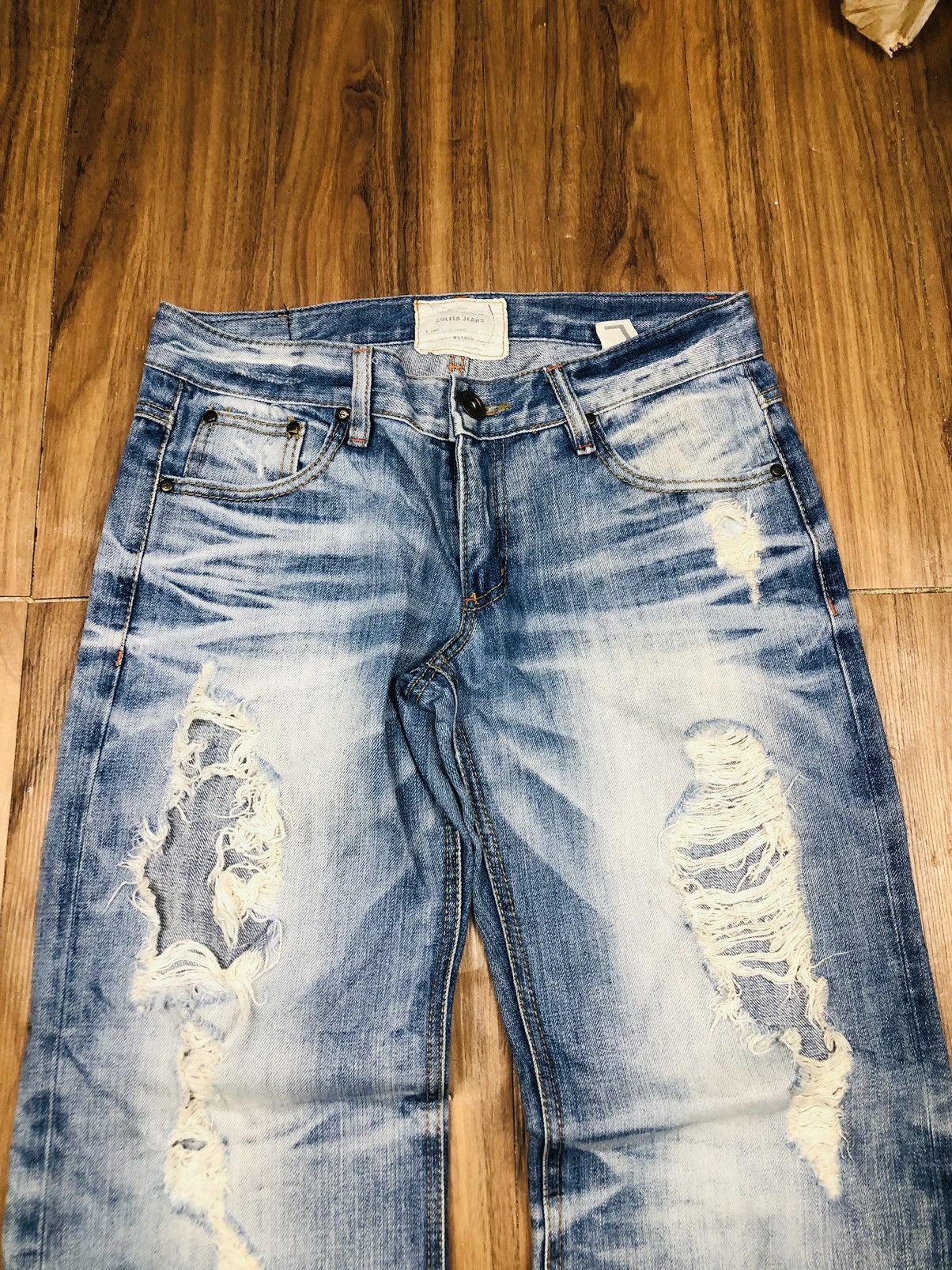 Other Lolita Distress Jeans (34) Size US 33 - 3 Thumbnail