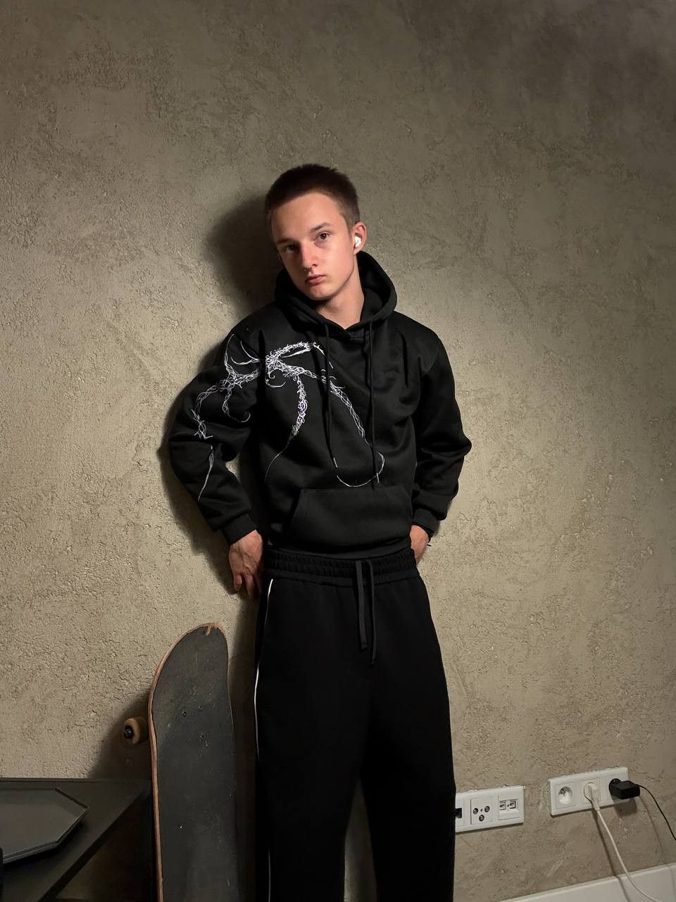 Tribal Streetwear rare y2k tribal hoody handmade streetwear goth punk Size US M / EU 48-50 / 2 - 2 Thumbnail