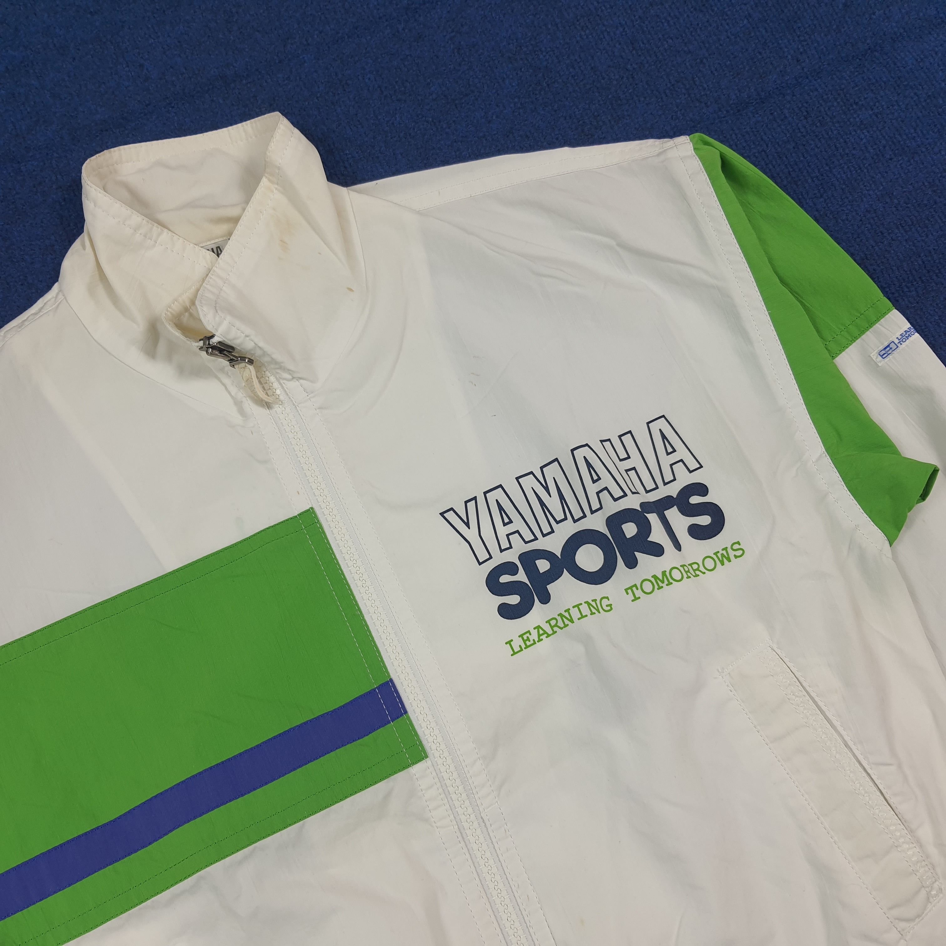 Yamaha Vtg Retro Yamaha Sports Jacket Colorblock Windbreaker C291N8 Size US M / EU 48-50 / 2 - 2 Thumbnail