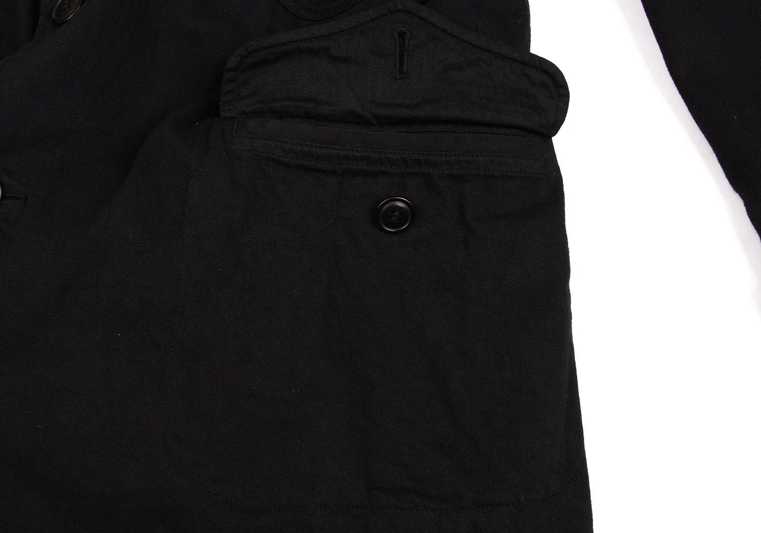 Junya Watanabe Pocket Design Dyed Cotton Coat in Black, Size XS Size US XS / EU 42 / 0 - 9 Thumbnail