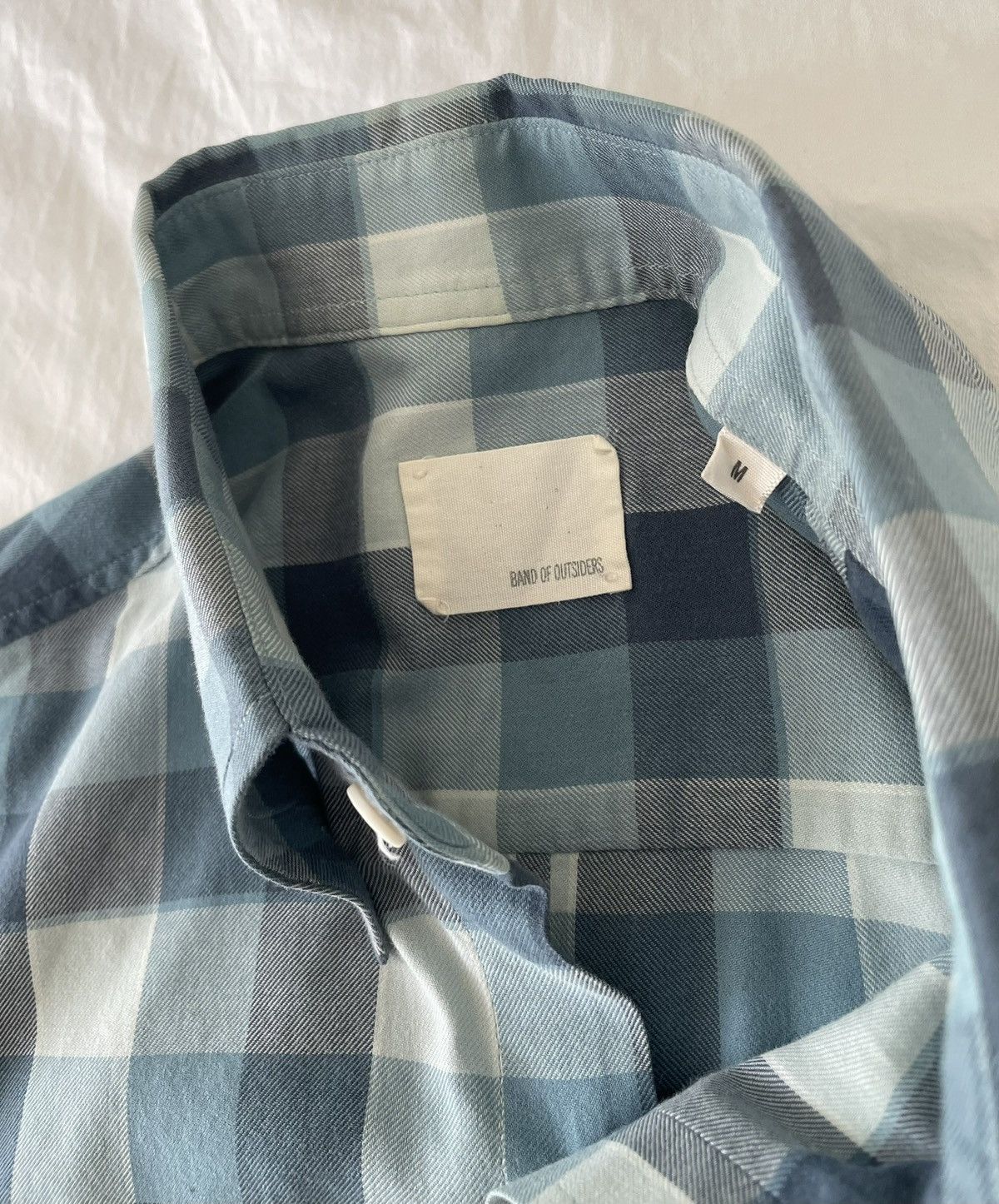 Band Of Outsiders Rare Blue Check Tailored Button Down Shirt Sz. M $325 Size US M / EU 48-50 / 2 - 3 Thumbnail