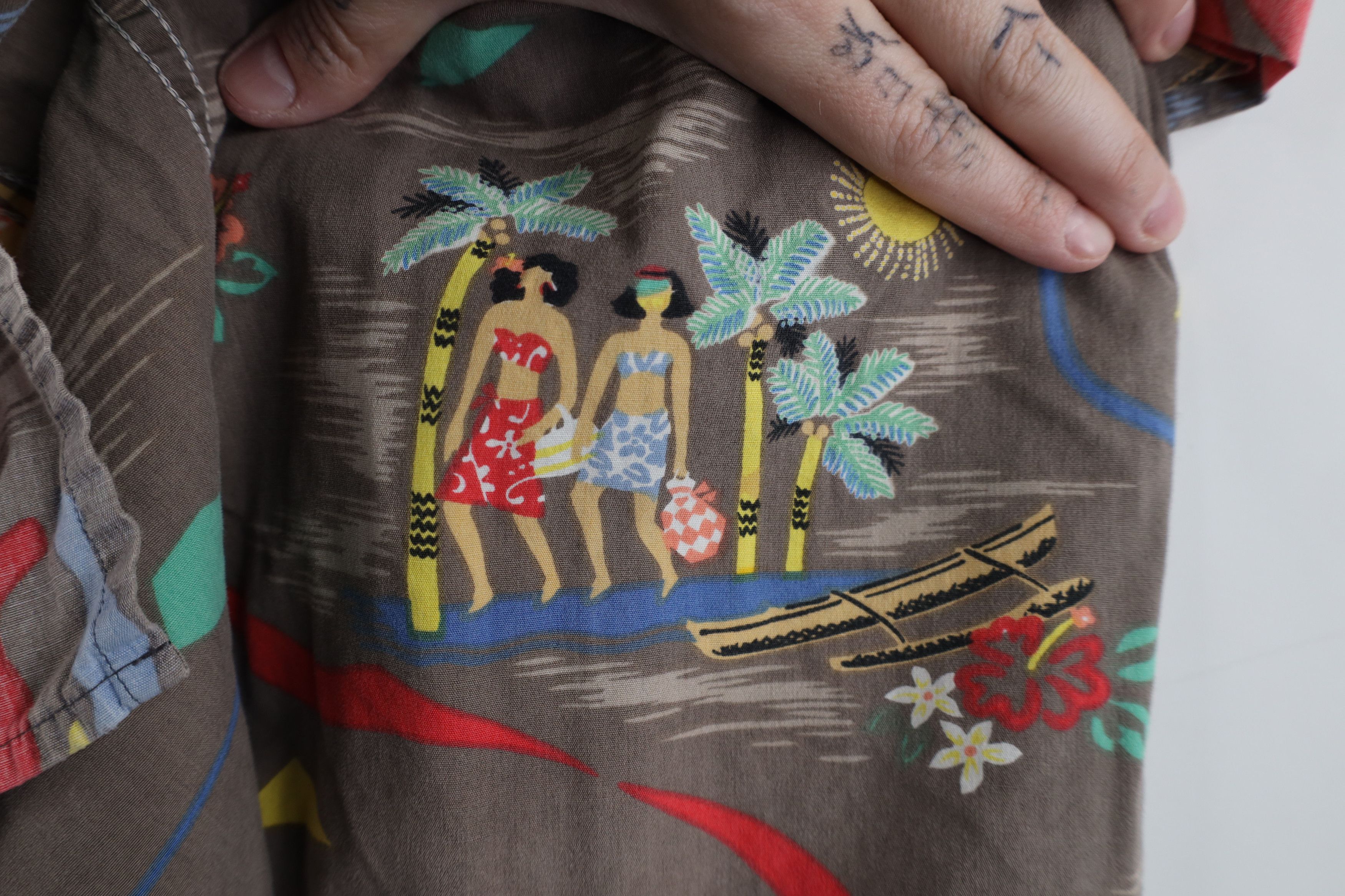 Reyn Spooner × Vintage Vintage 90s Reyn Spooner Print Hawaiian Button Shirt USA Size US L / EU 52-54 / 3 - 10 Thumbnail