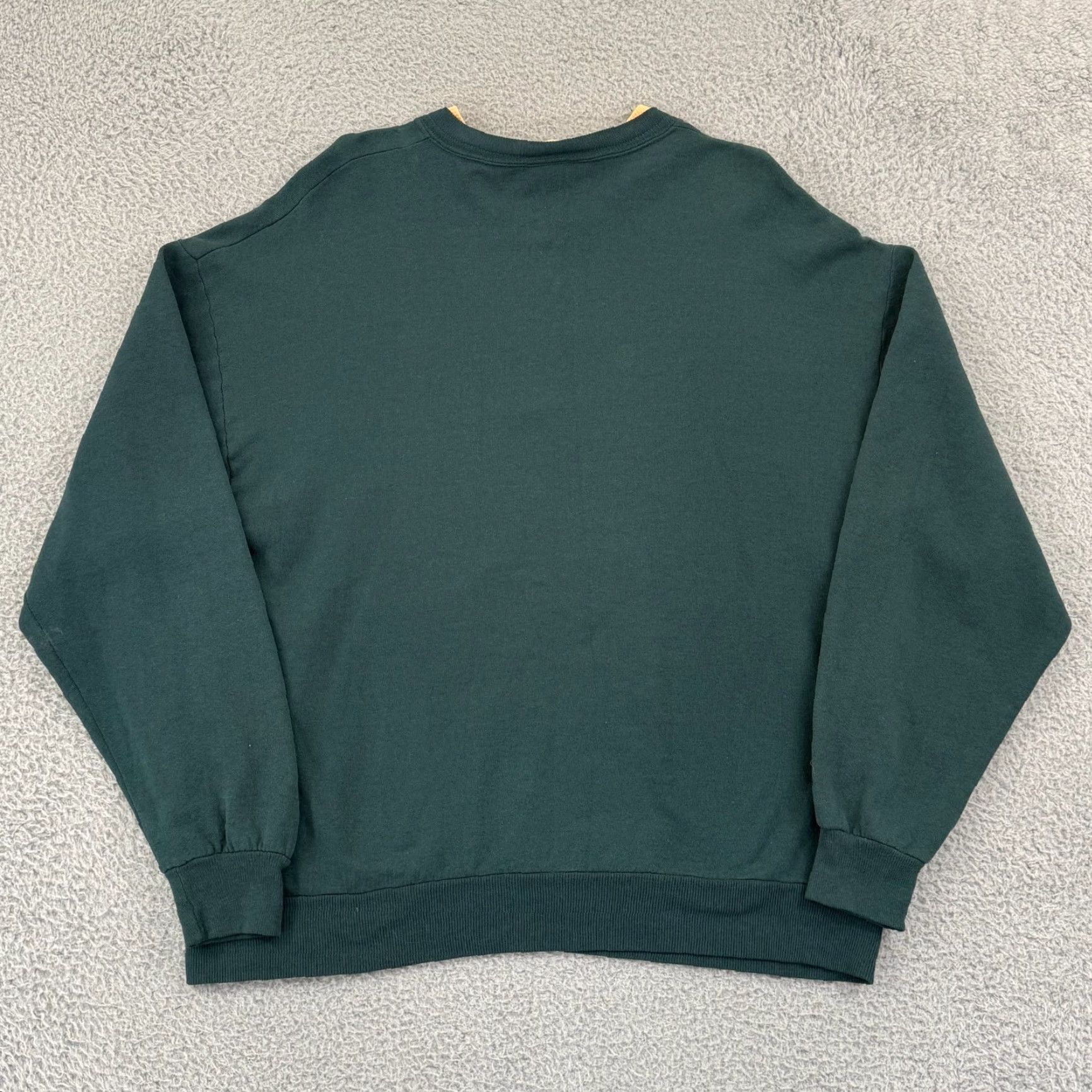 Vintage VINTAGE Morning Sun Sweatshirt Women XL Green Floral 90s Zip Casual Granny Knit Size XL / US 12-14 / IT 48-50 - 6 Thumbnail