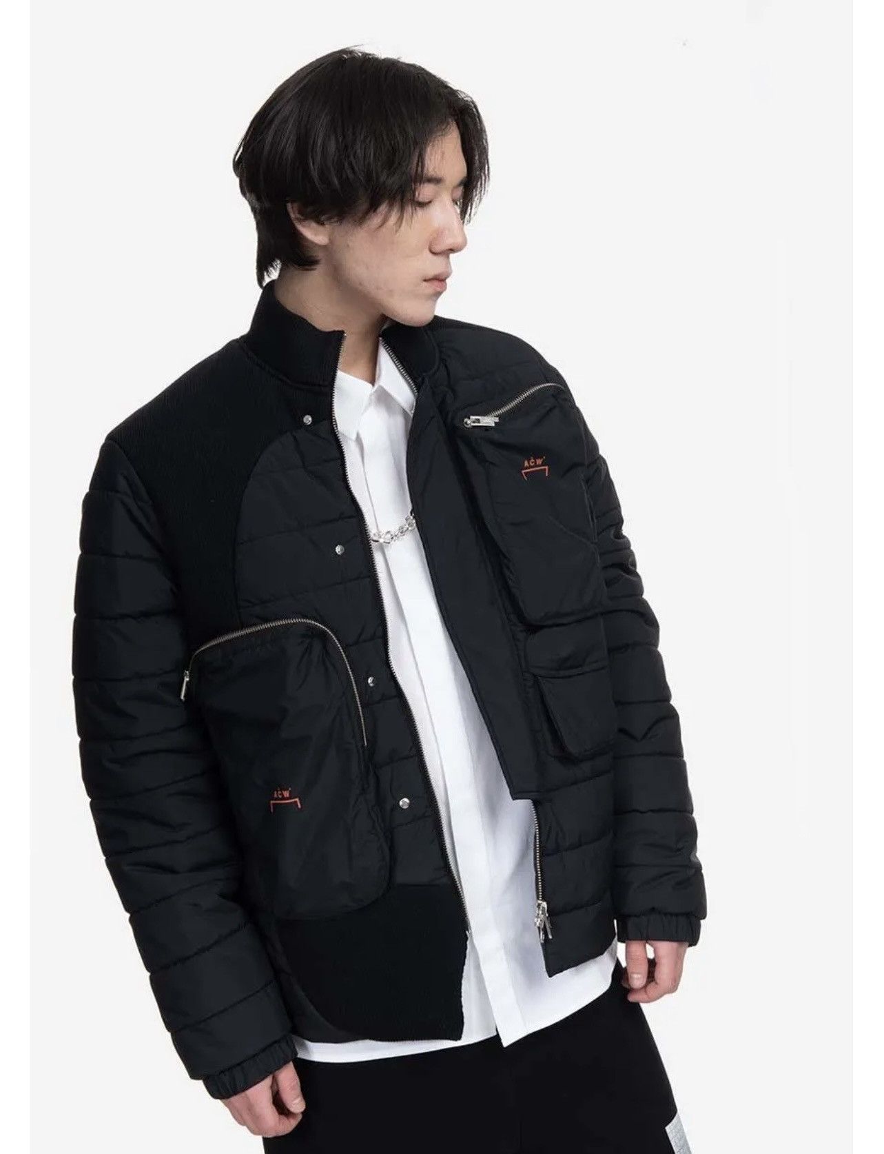 A-COLD-WALL* !DS! A-COLD-WALL* Asymmetric Technical Padded Black Jacket Size US M / EU 48-50 / 2 - 9 Thumbnail