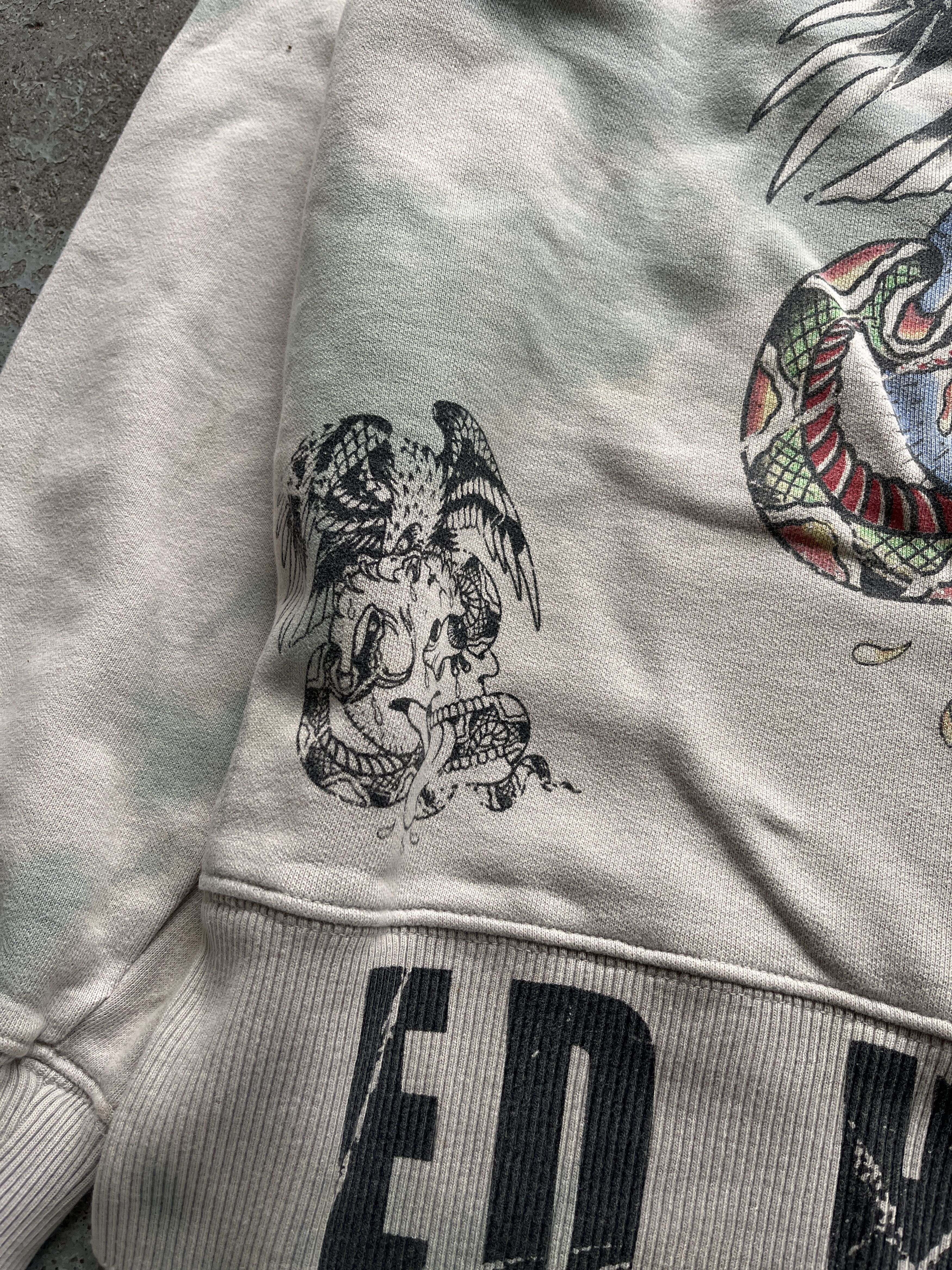 Ed Hardy ed hardy all over print tattoo grunge vintage sweatshirt Size US L / EU 52-54 / 3 - 4 Thumbnail