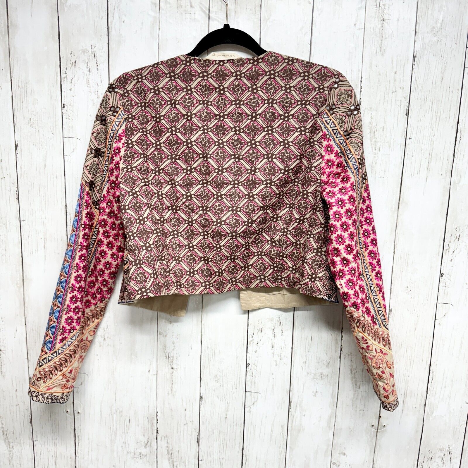 Other Soft Surroundings Jacket Small Embroided Mirror Open Front Size S / US 4 / IT 40 - 4 Thumbnail